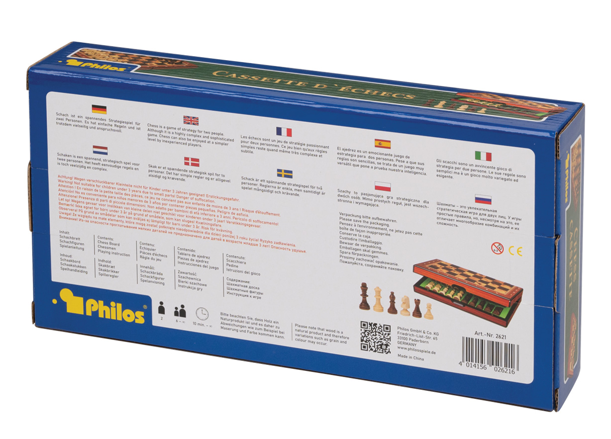 Chess cassette, field 26 mm, with numbers and letters