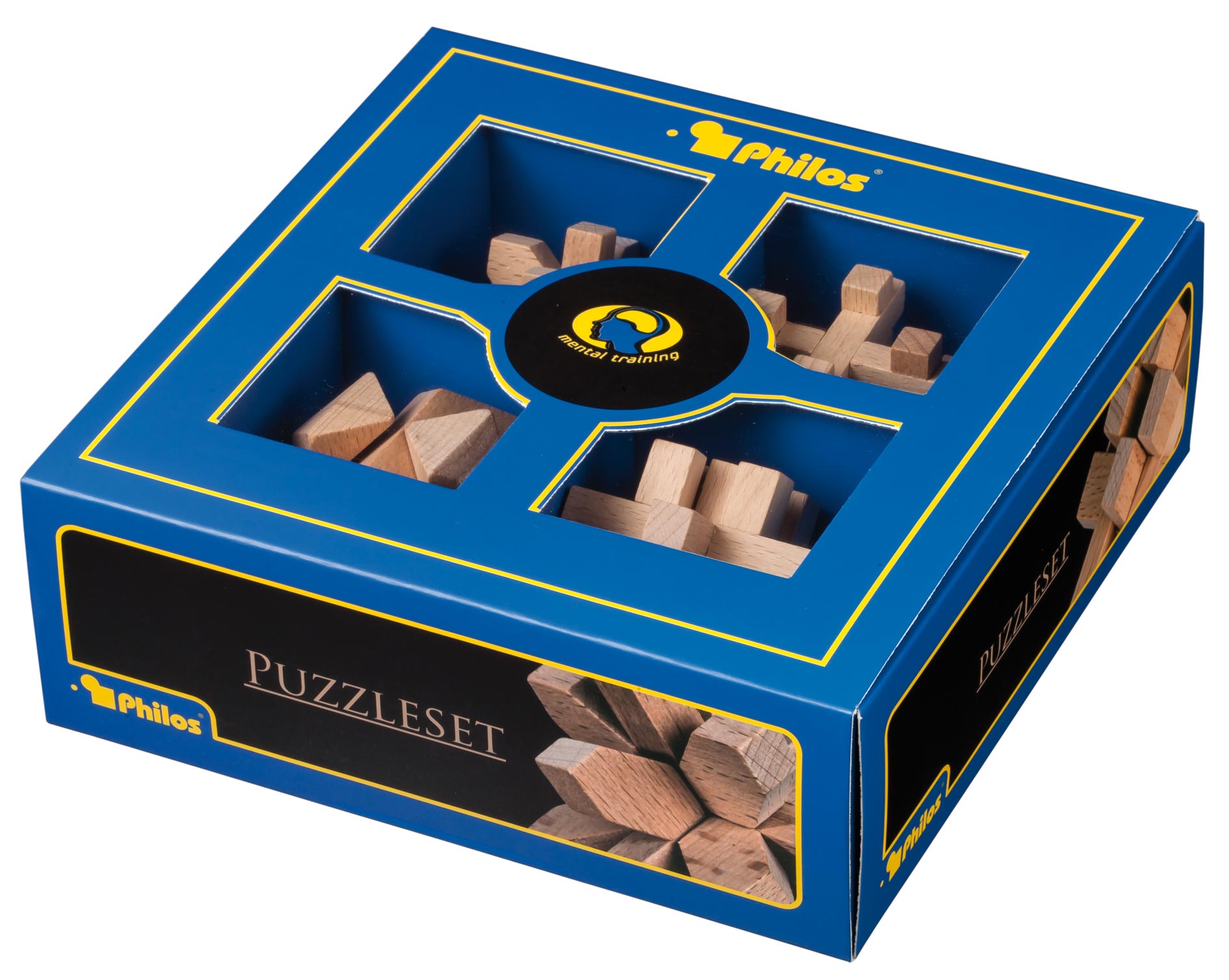 Puzzleset, Nummer Eins, Buche, 4 Puzzlespiele