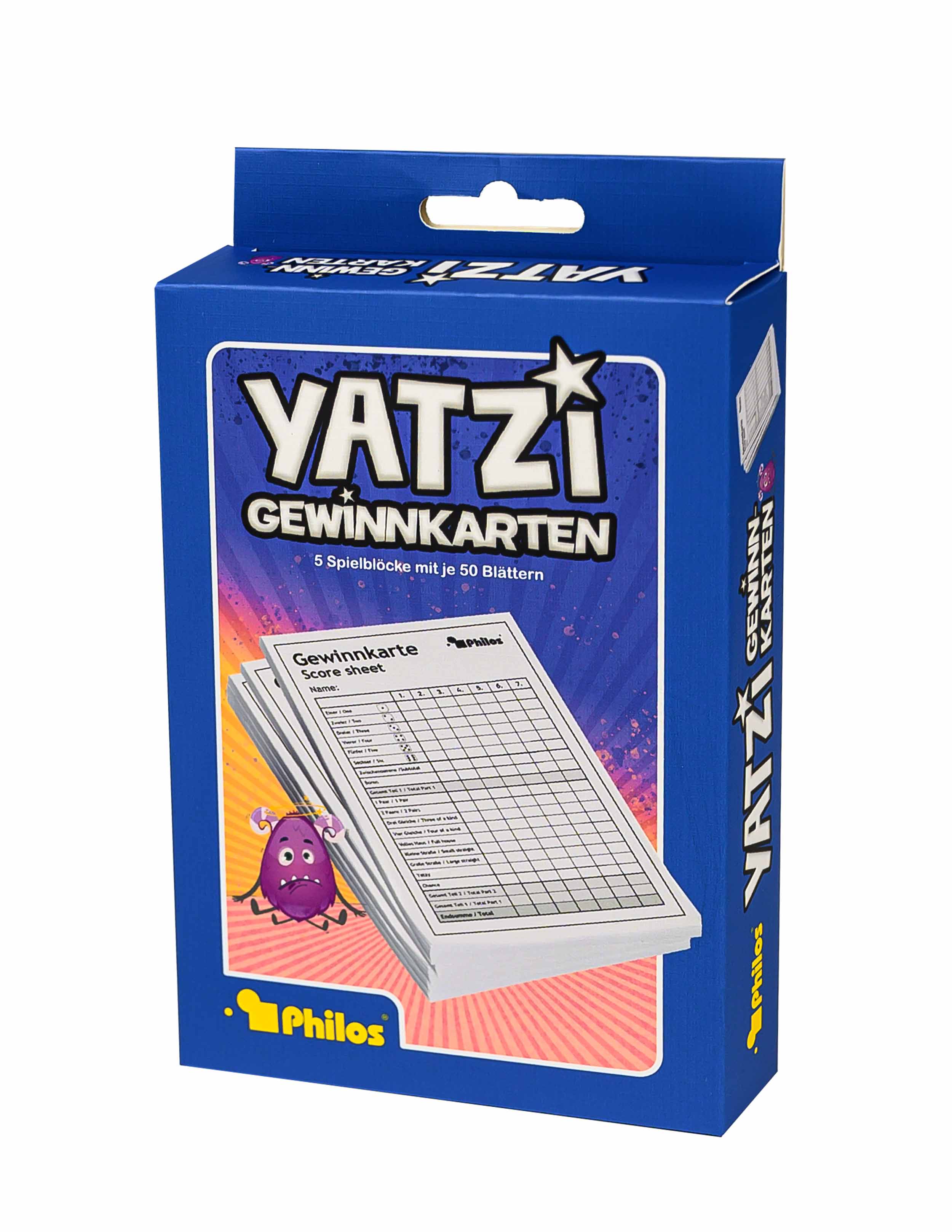 Yatzy, 5 playing blocks