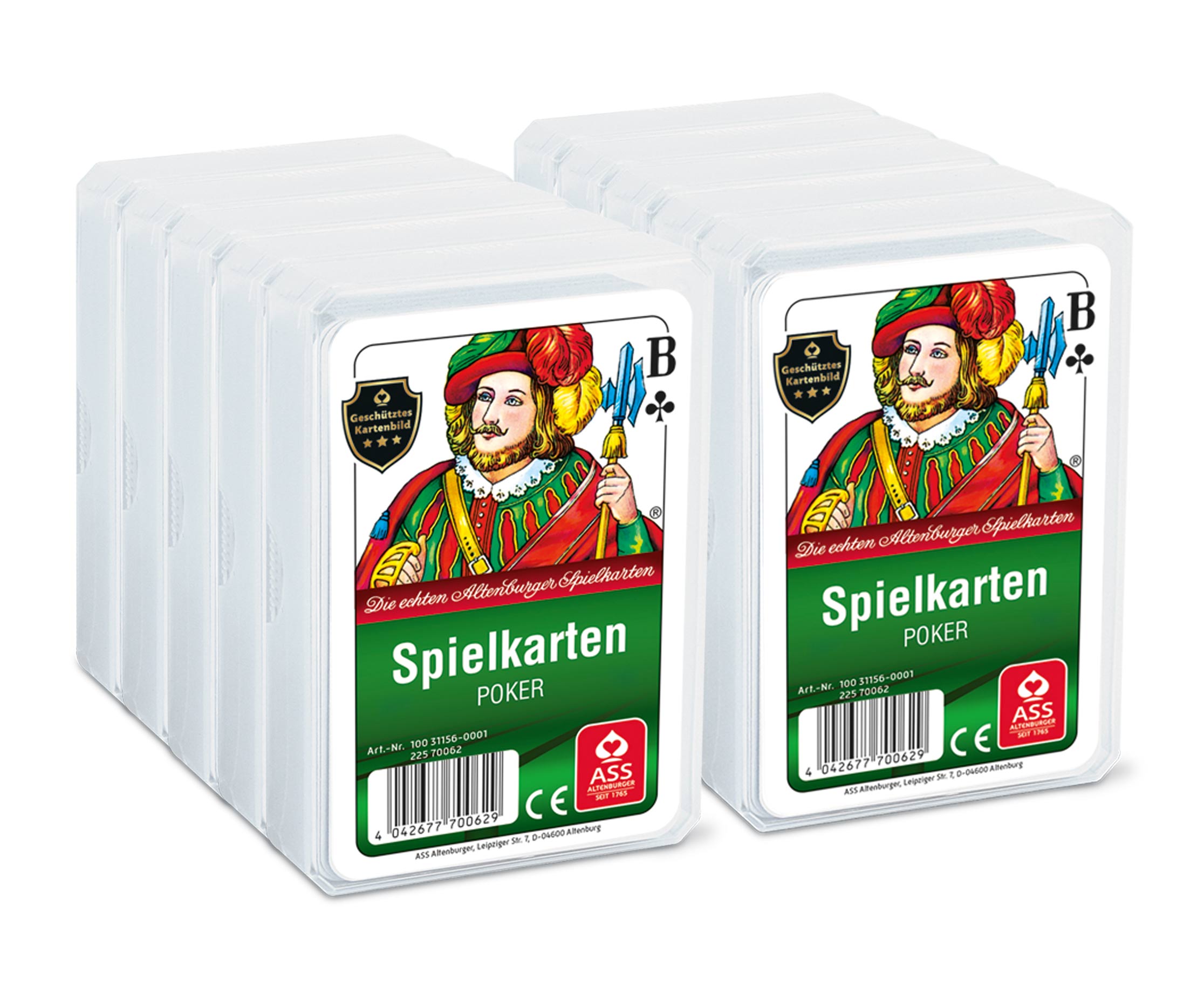 ASS, Poker, french image, pack of 10