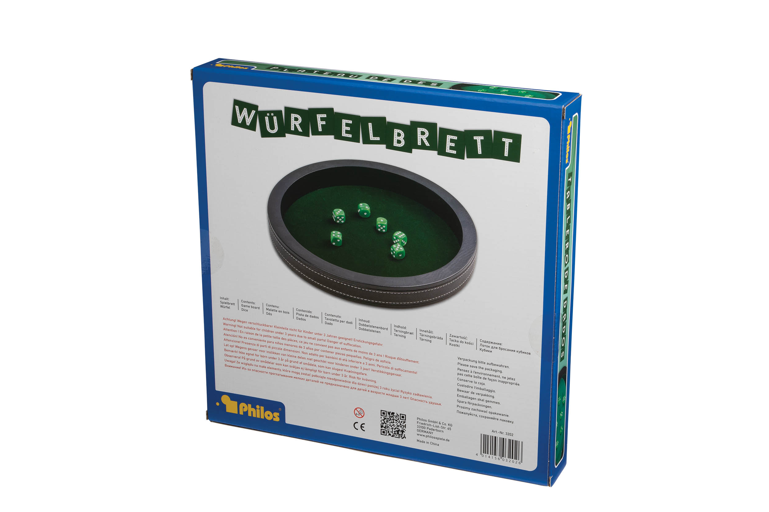 Dice Tray, imitation leather, 300 mm