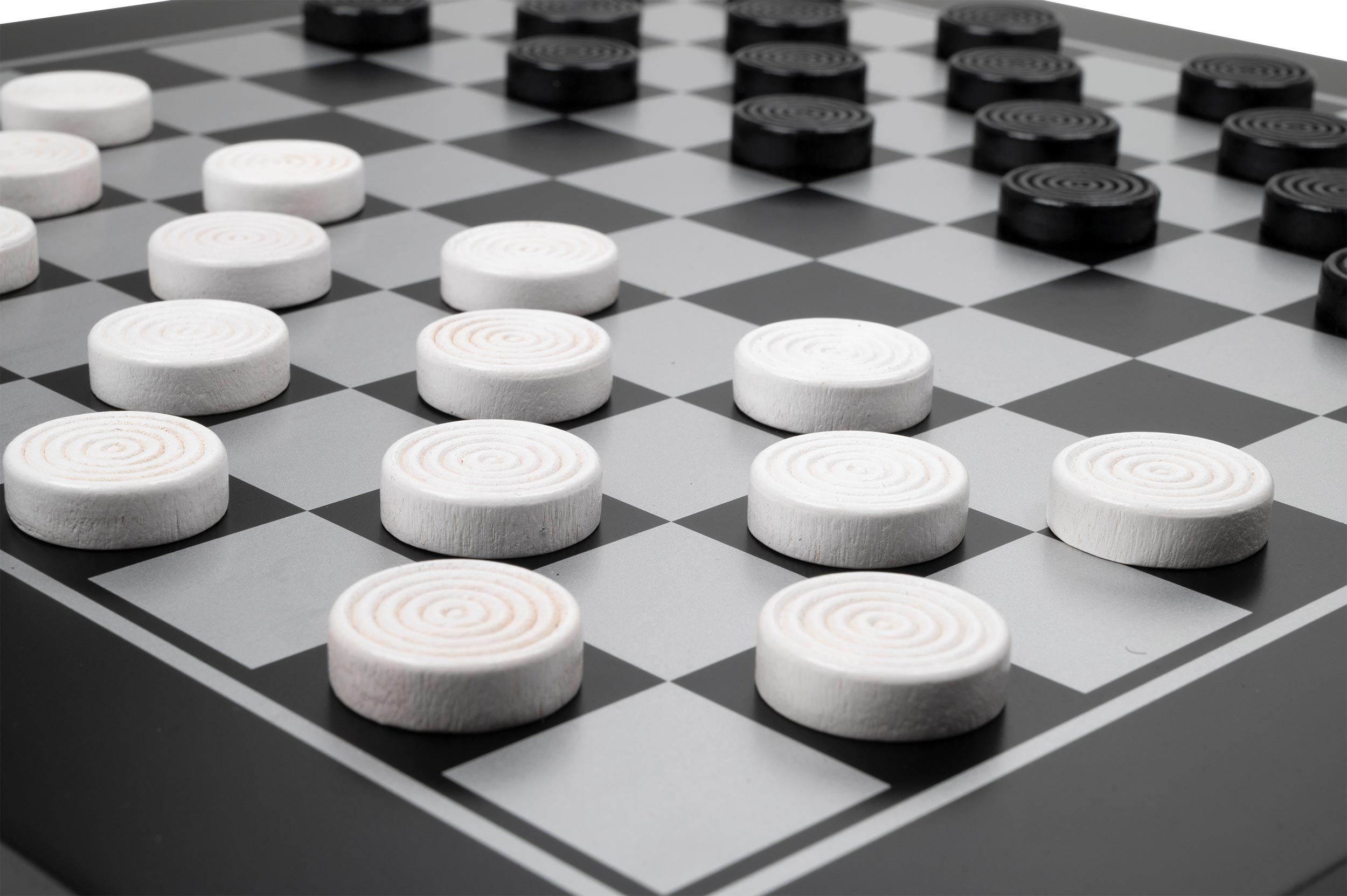 Chess Checkers Set, black, field 40 mm