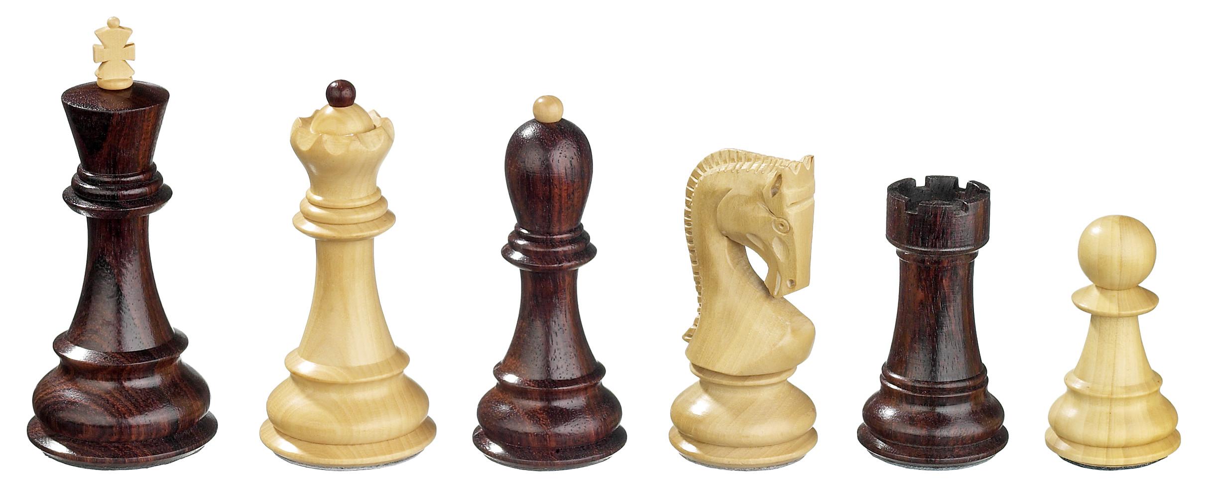 Schachfiguren Peter der Große, Königshöhe 95 mm, in Holzbox