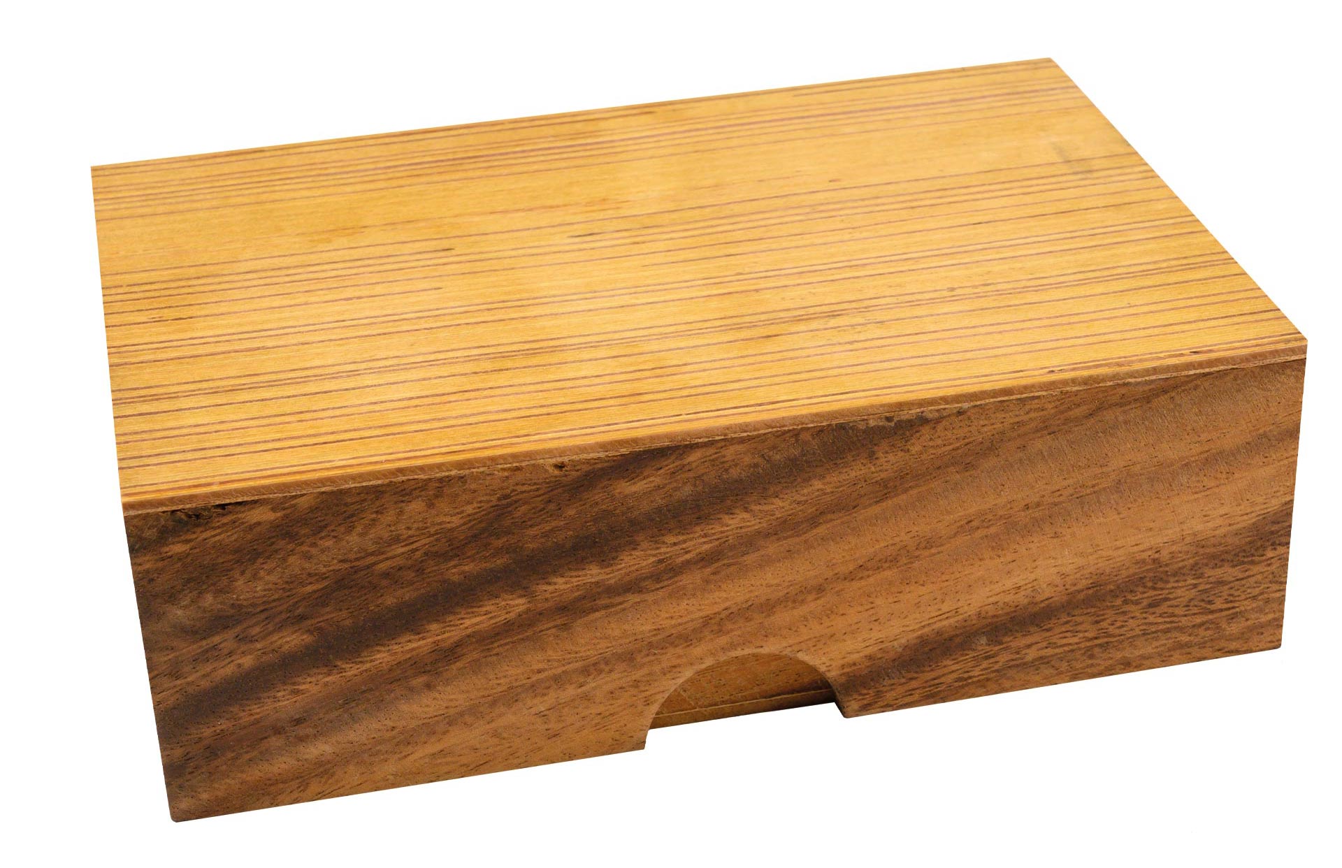 Snake cube set, in wooden box, 6 pieces