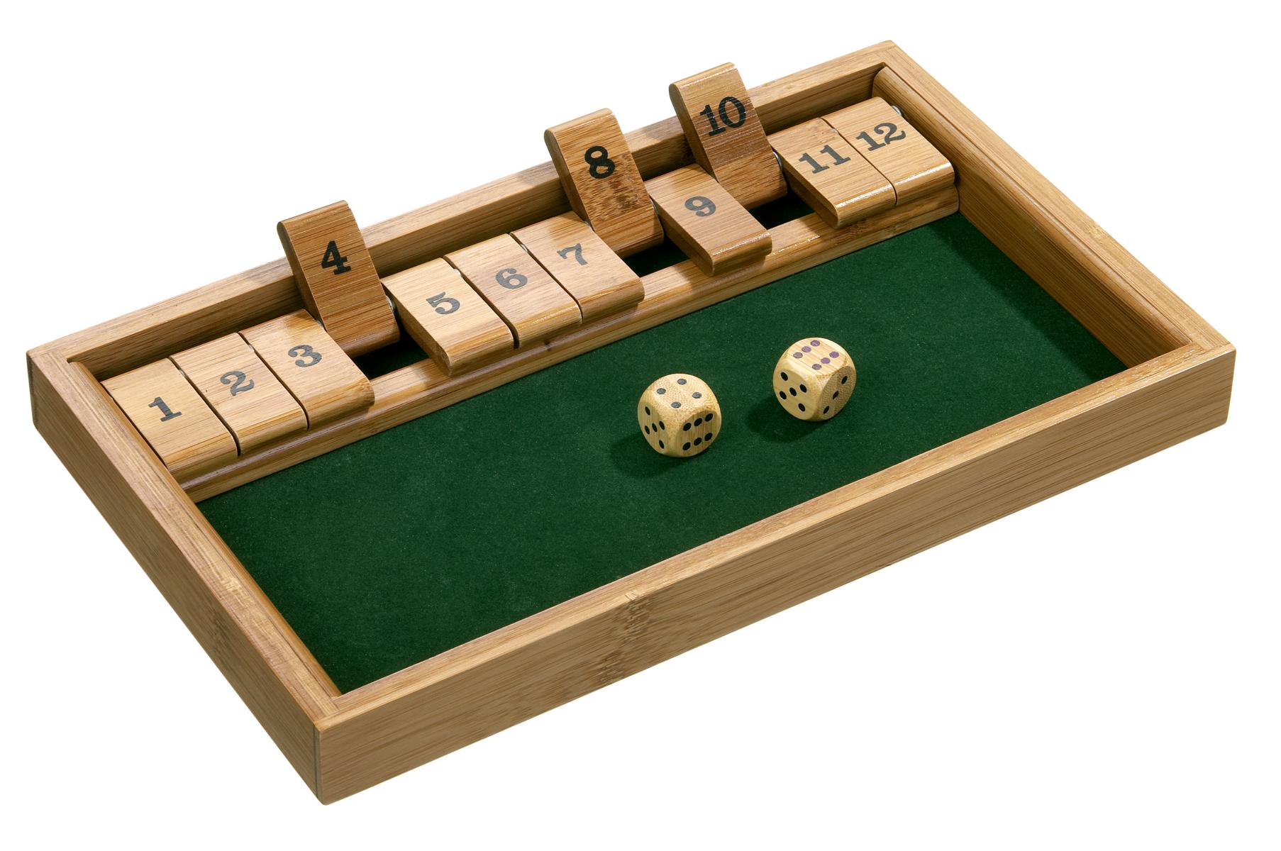 Shut The Box, 12er, Bambus