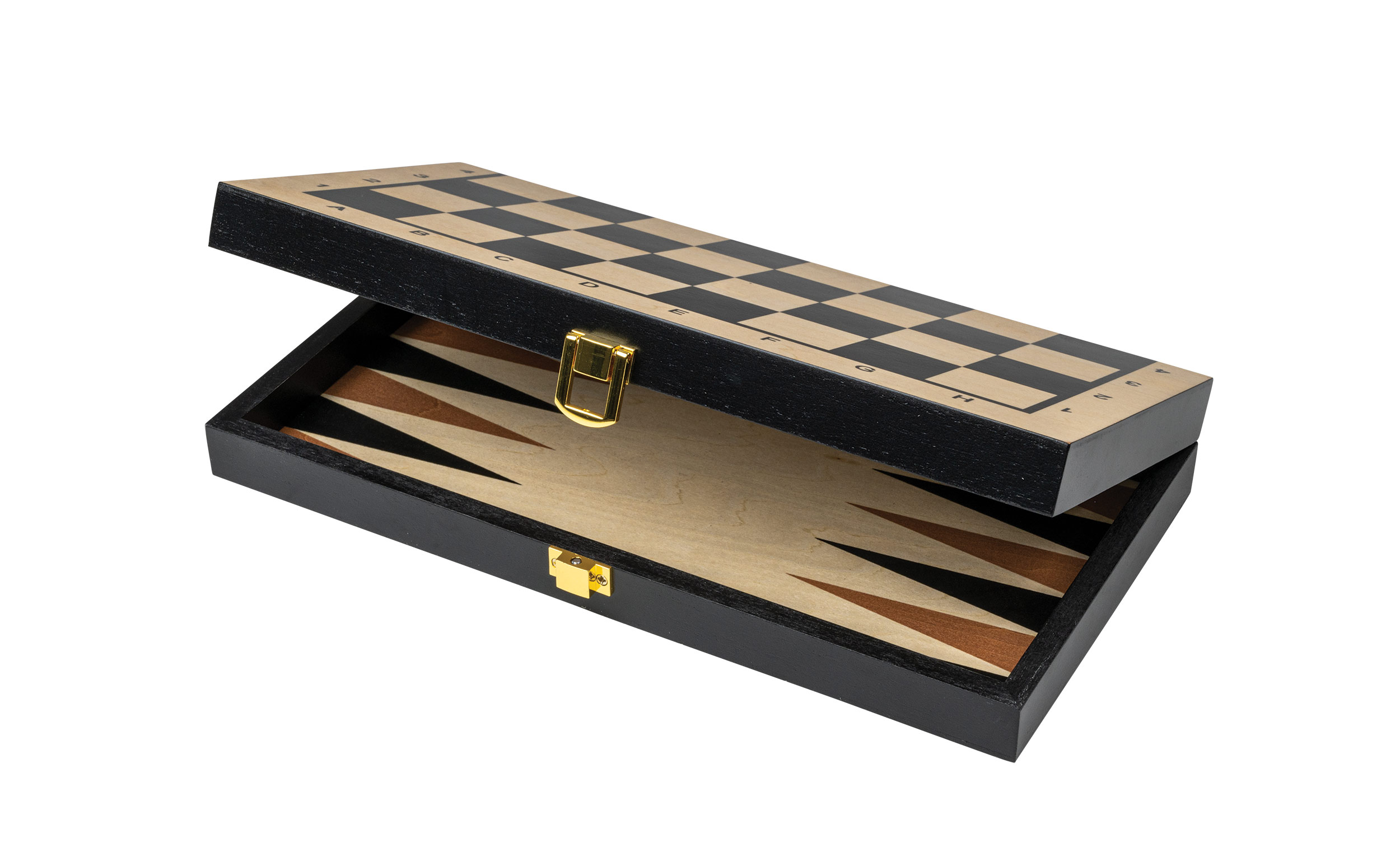 Chess Backgammon Checkers Set, travel, field 30 mm
