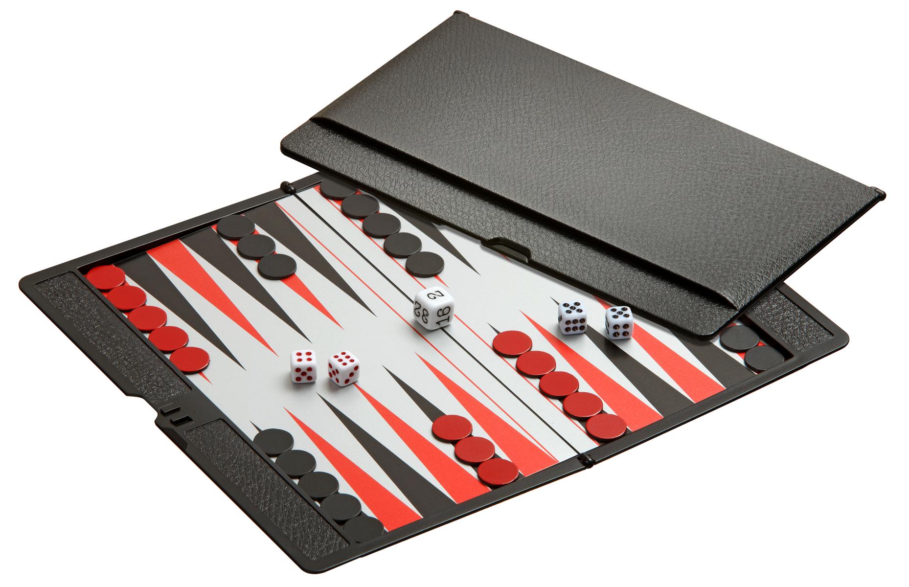 Backgammon, Kunststoff, Reisespiel, magnetisch