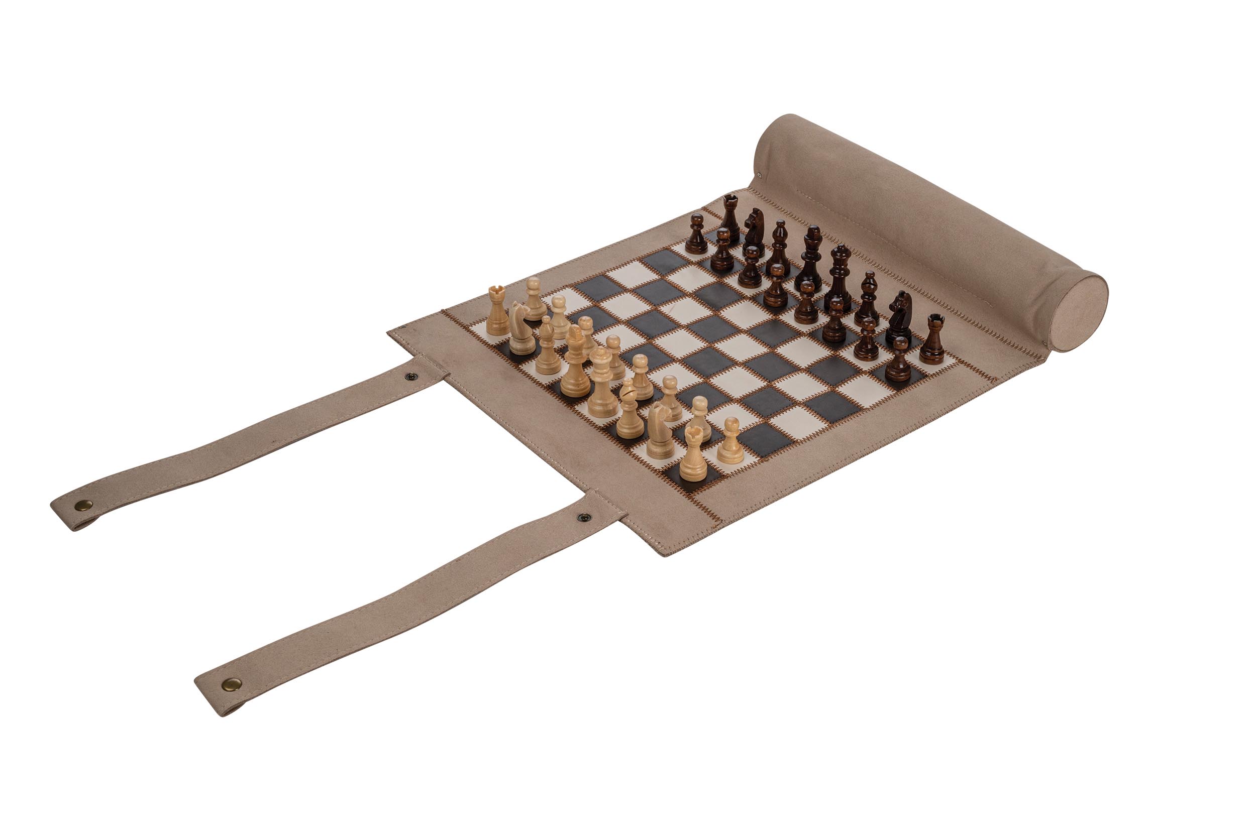 Chess Backgammon Checkers Set, travel, imitation leather, field 28 mm, magnetic