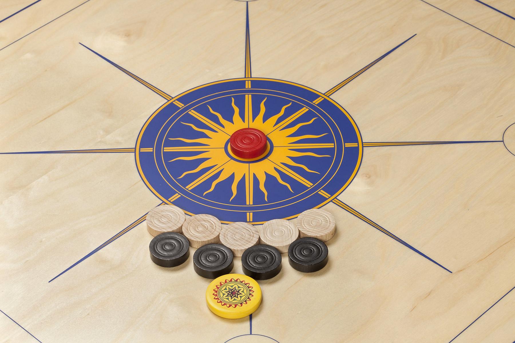 Carrom Standard, blau gelb