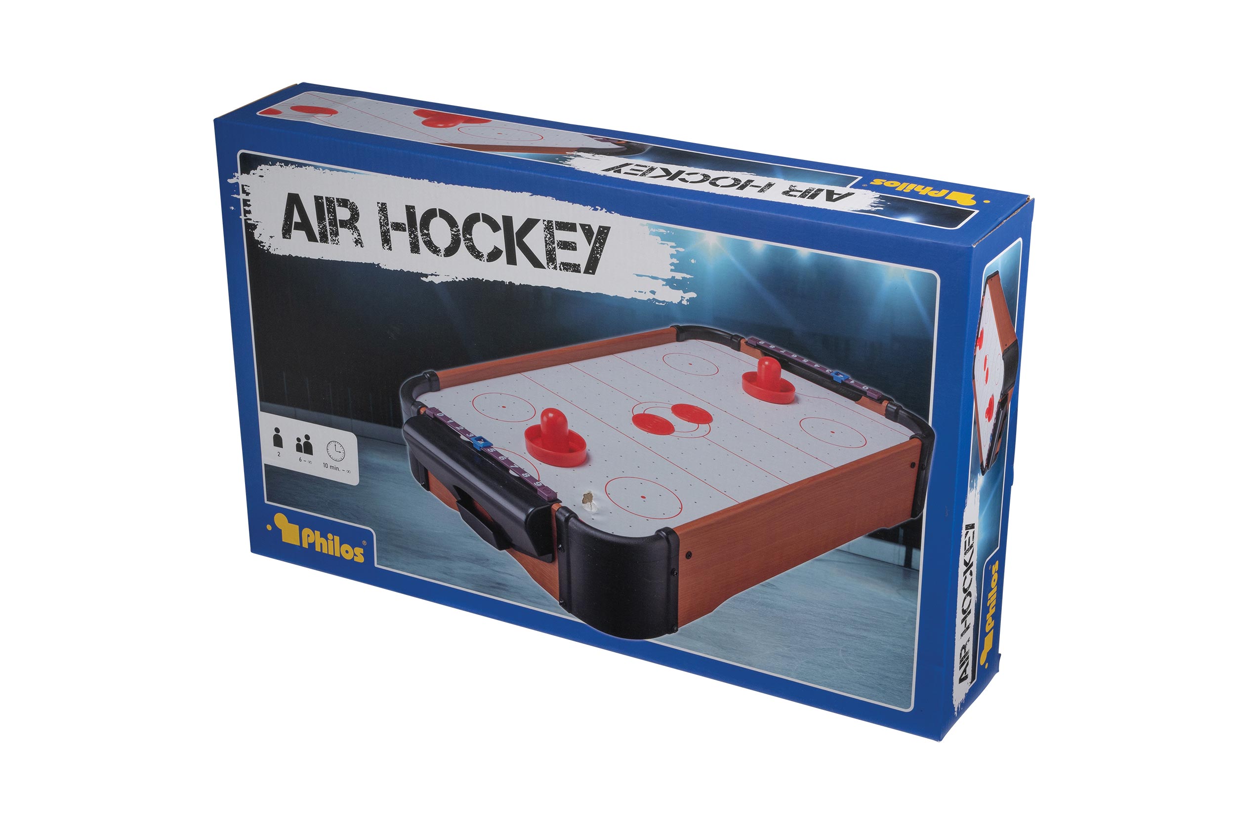 Air hockey, table game, with blower