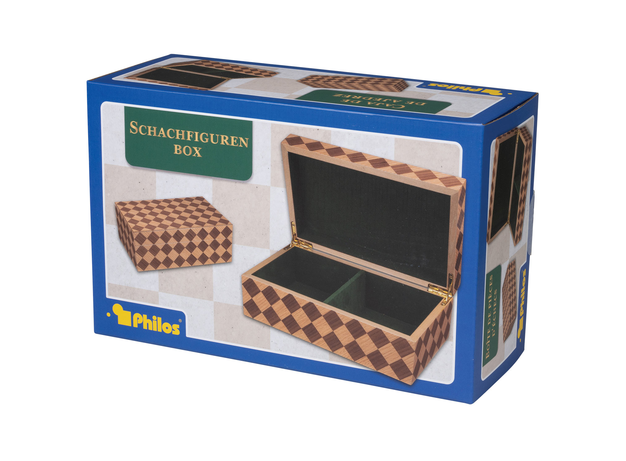 Chess piece box, 237 x 150 x 90 mm