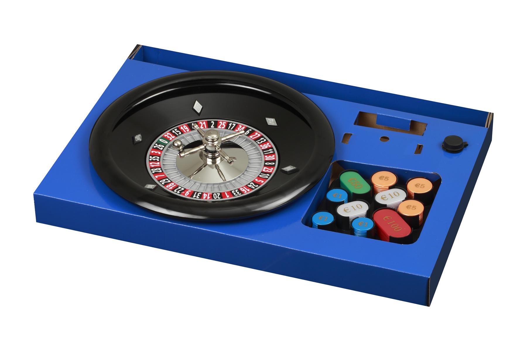 Roulette Set, Deluxe, mit Kunststoffteller