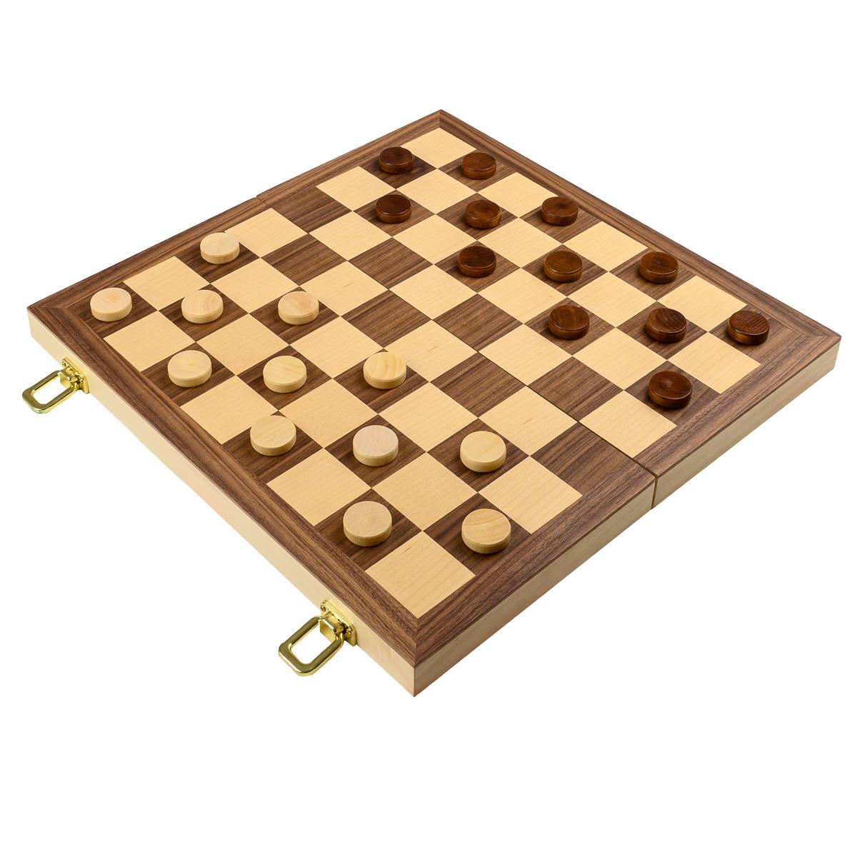 Schach Backgammon Dame Set, Feld 40 mm