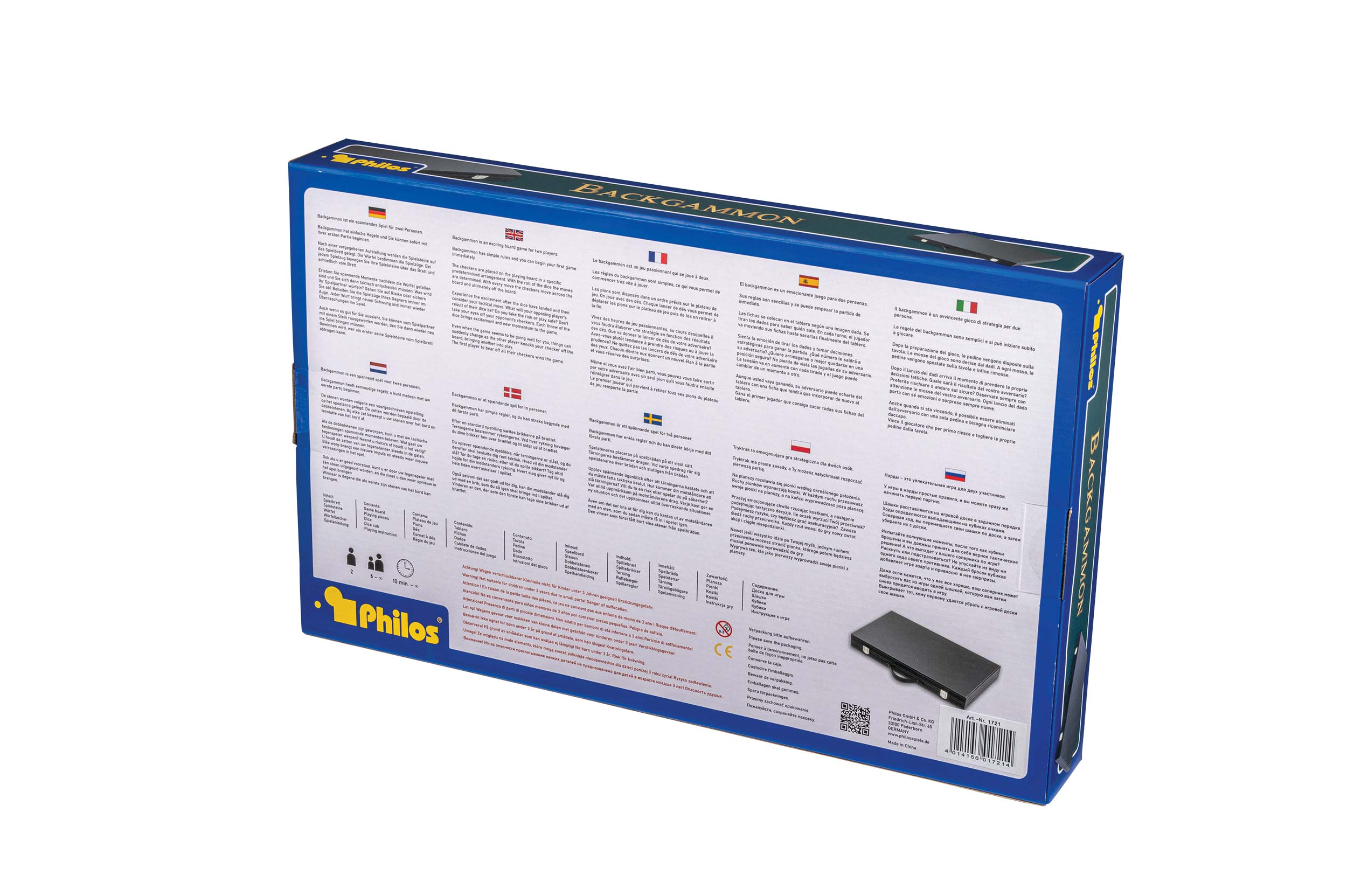 Backgammon, green,large, imitation leather