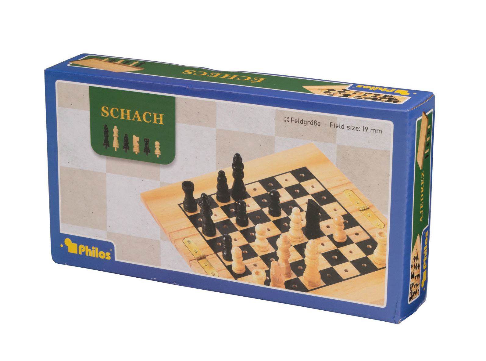 Schach, mini, Reisespiel, klappbar, Feld 19 mm