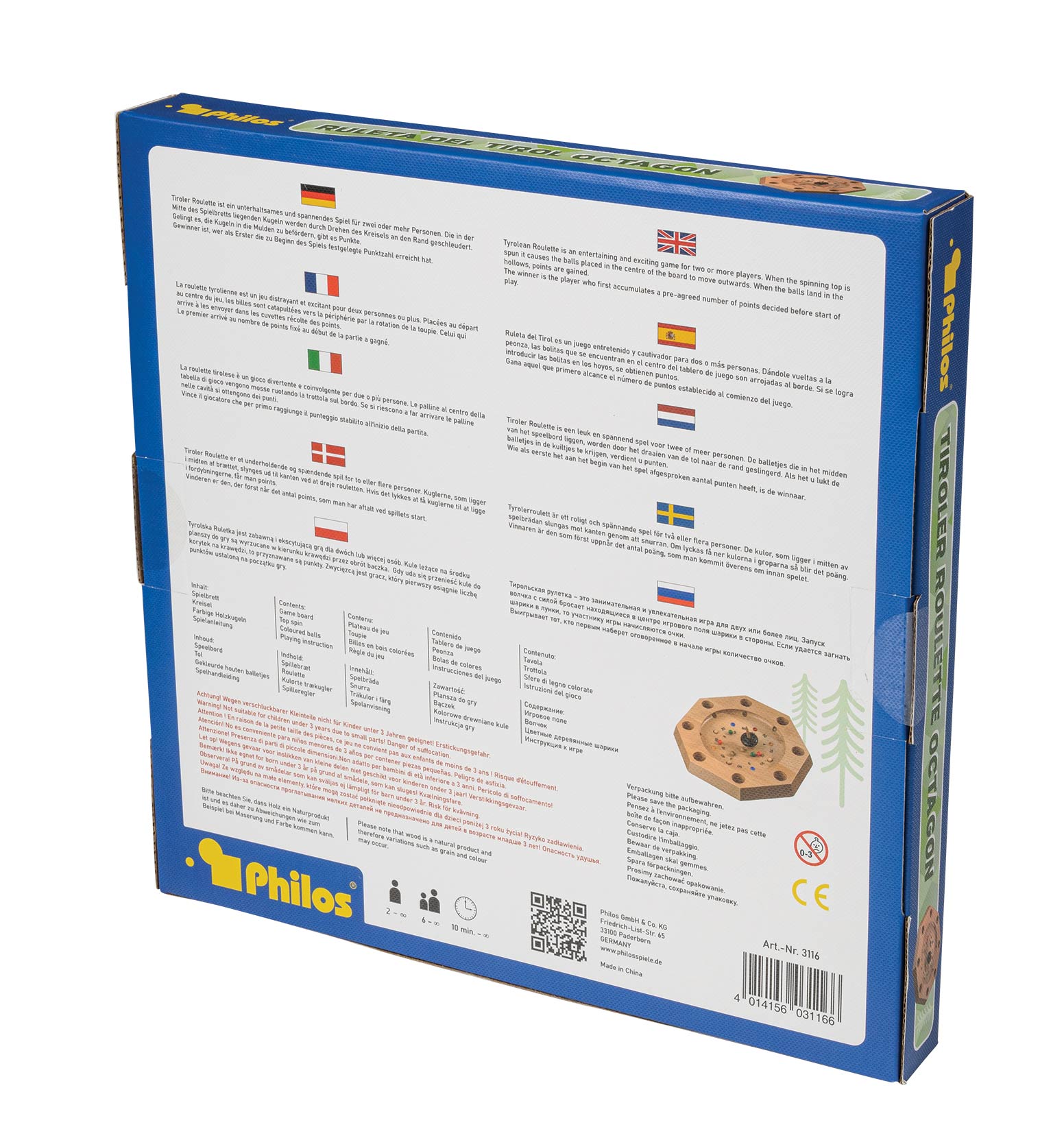 Tyrolean Roulette Octagon, FSC 100%