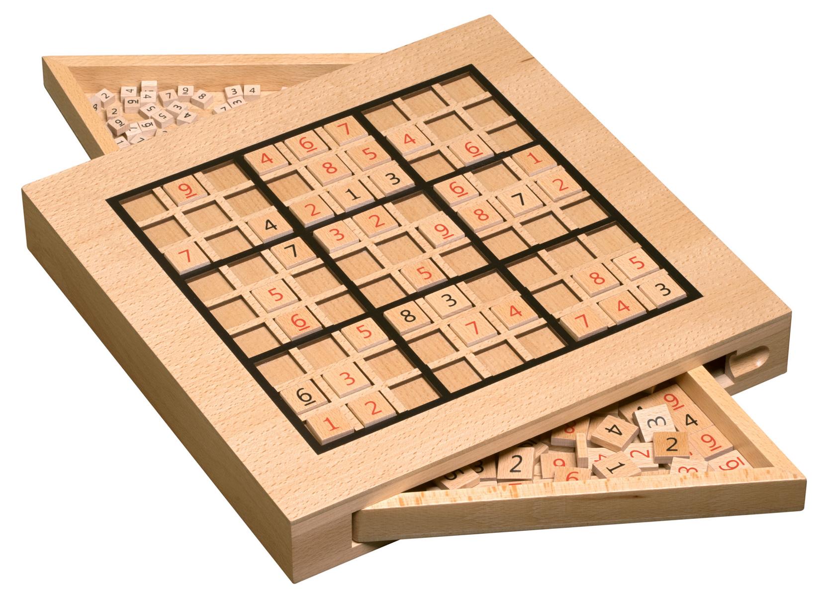 Sudoku, mit Aufbewahrungsfächer, FSC 100%