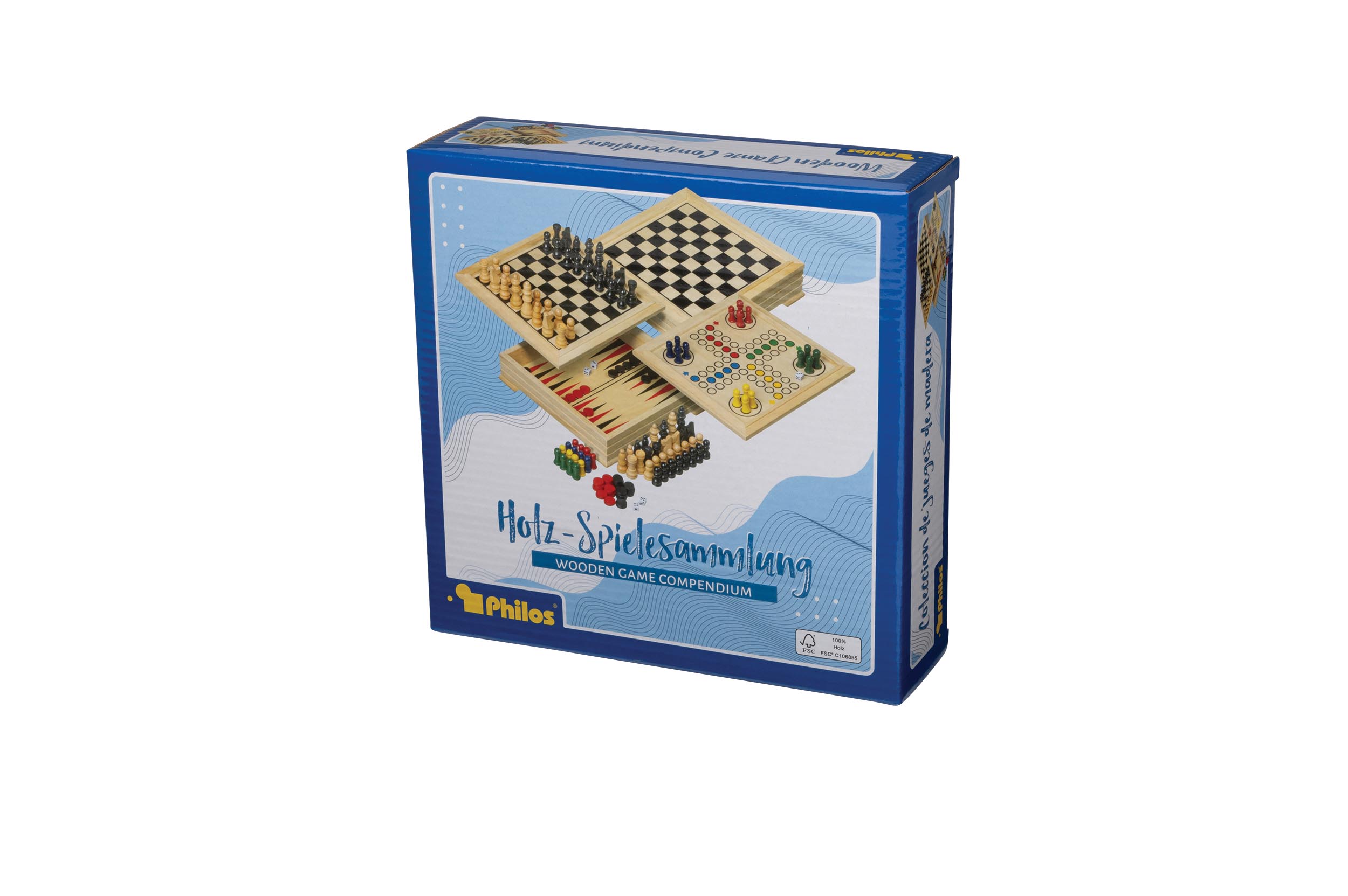 Wooden Game Compendium, Travel, FSC 100%