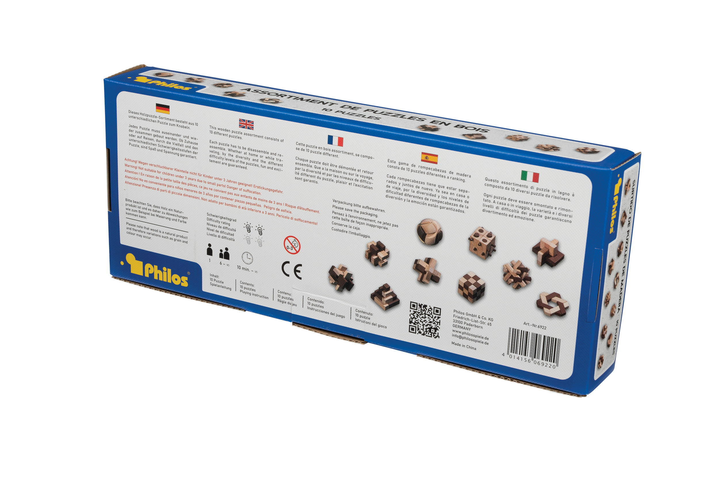 Wooden puzzle assortment, 10 Puzzles Wooden puzzle assortment, 10 Puzzles