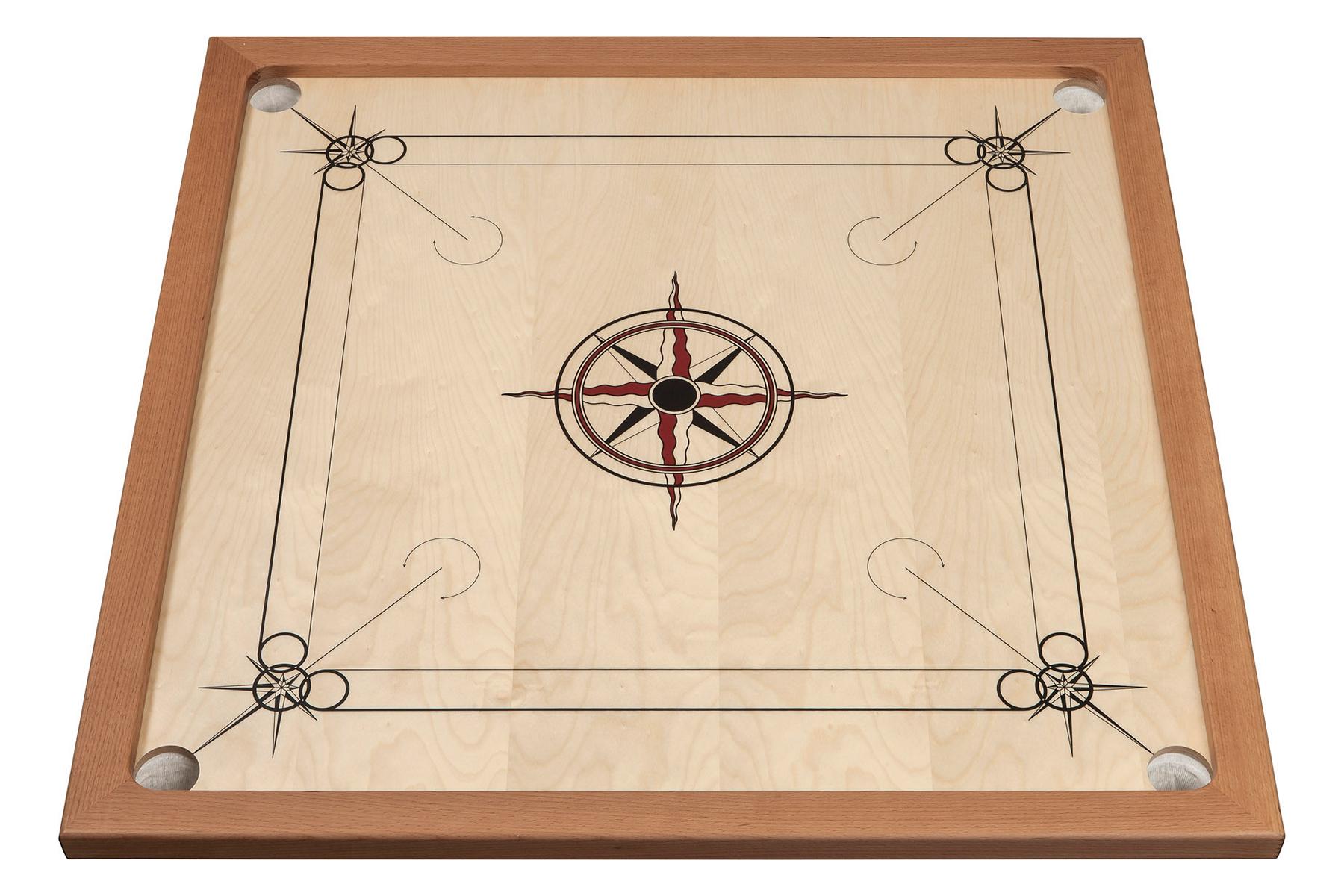 Carrom Standard, schwarz rot