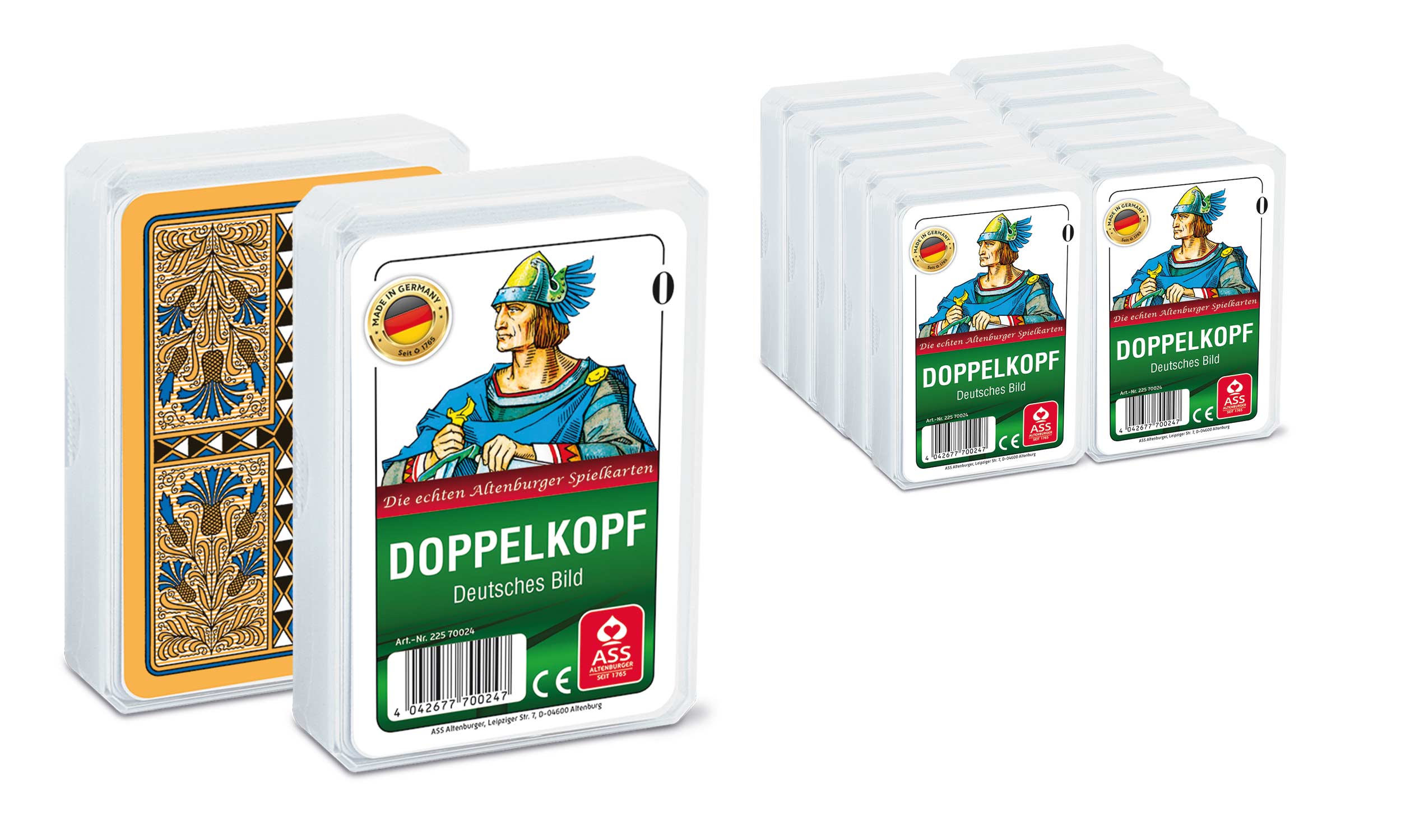 ASS, Doppelkopf deutsches Bild, 10er Packung