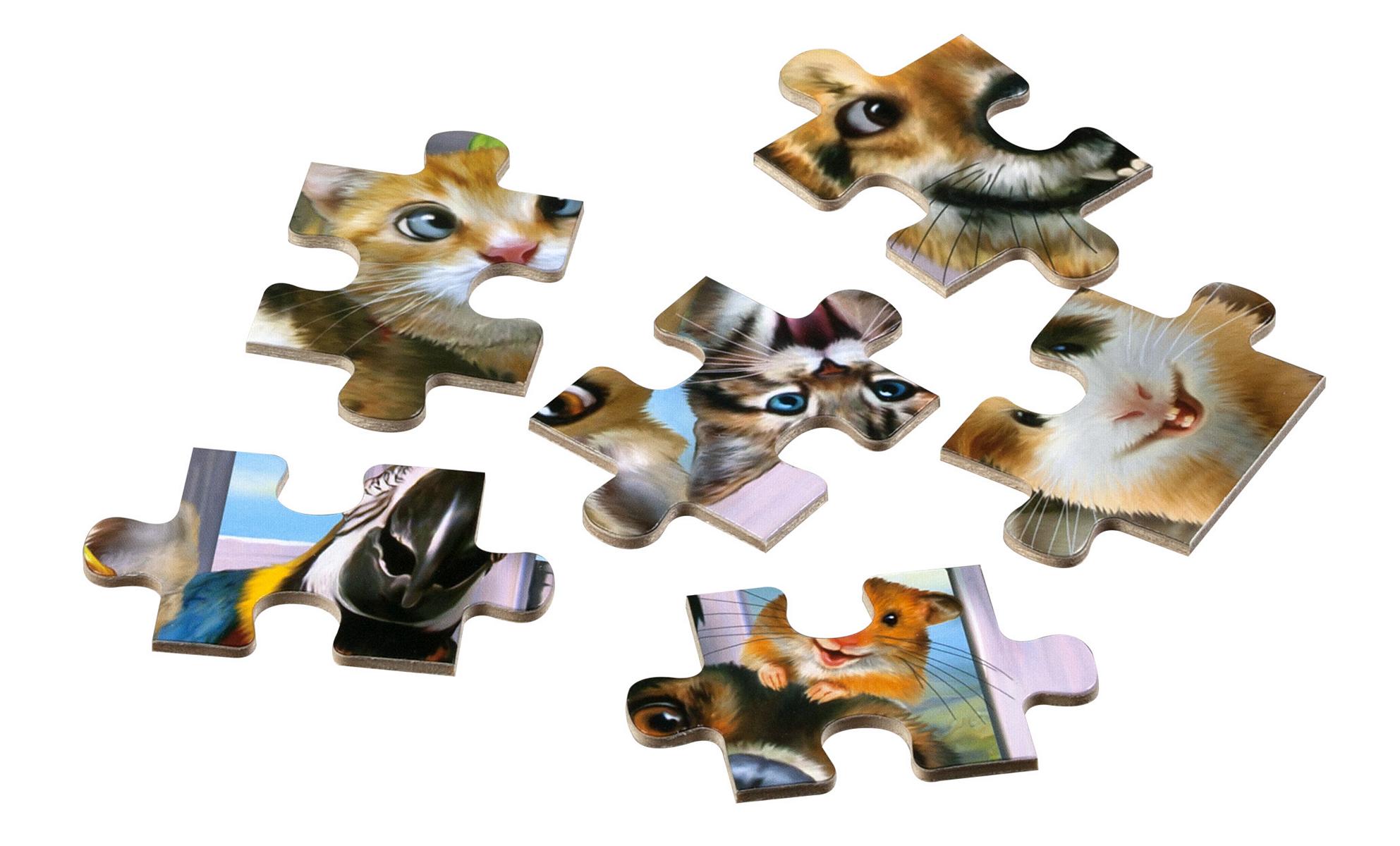 Holz Rahmenpuzzle, Pet Selfie,48 Teile