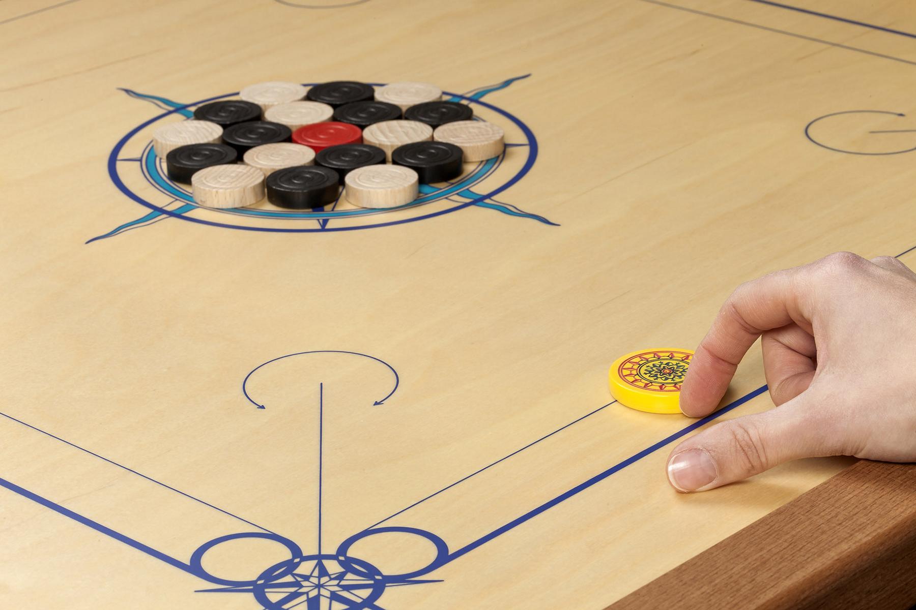 Carrom Standard, dunkelblau hellblau