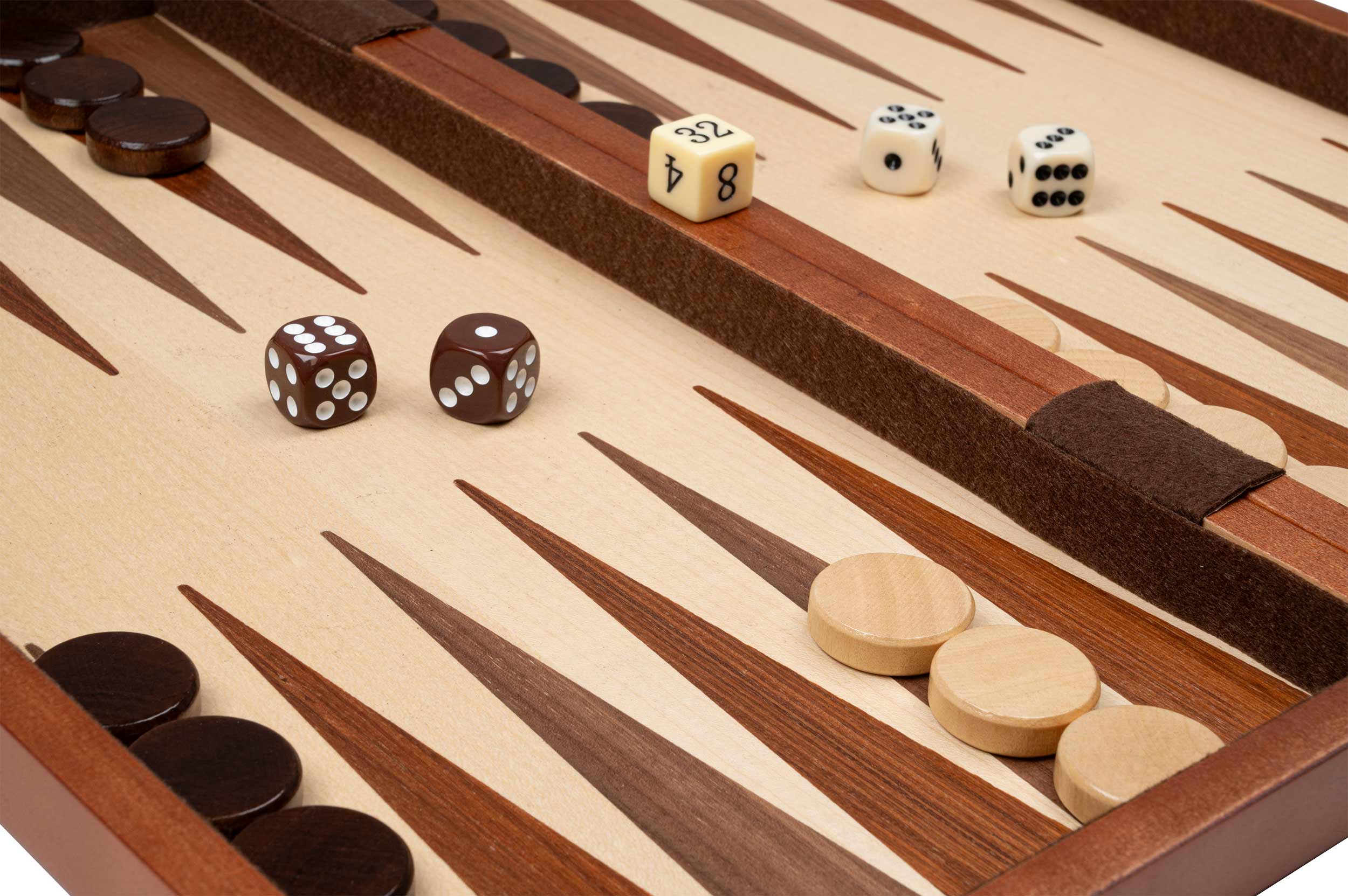 Chess Backgammon Checkers Set, field 42 mm, magnetic