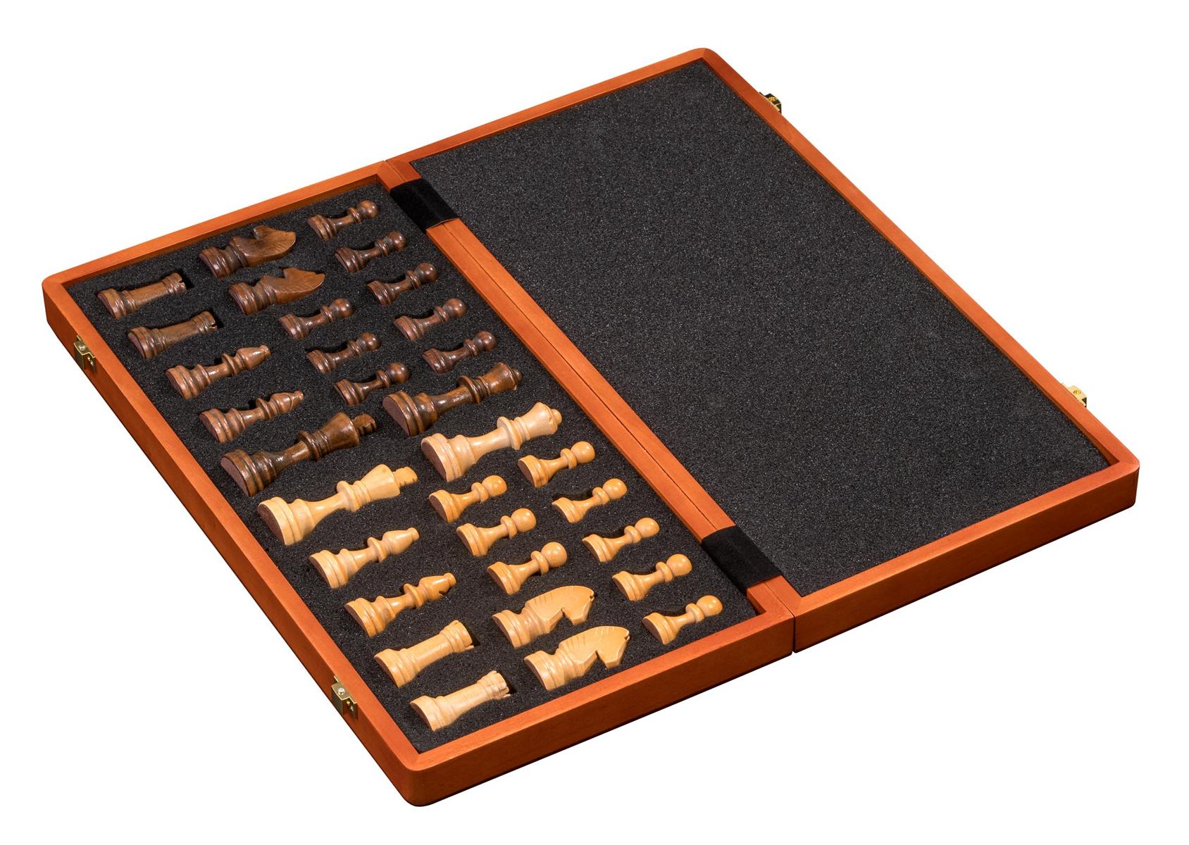 Chess cassette DE Luxe, field 40 mm, with numbers and letters