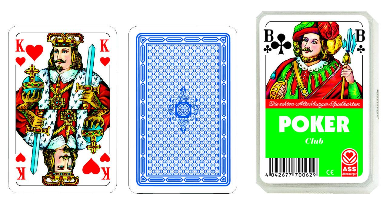 ASS, Poker französisches Bild, in Kunststoffetui, 10er Packung