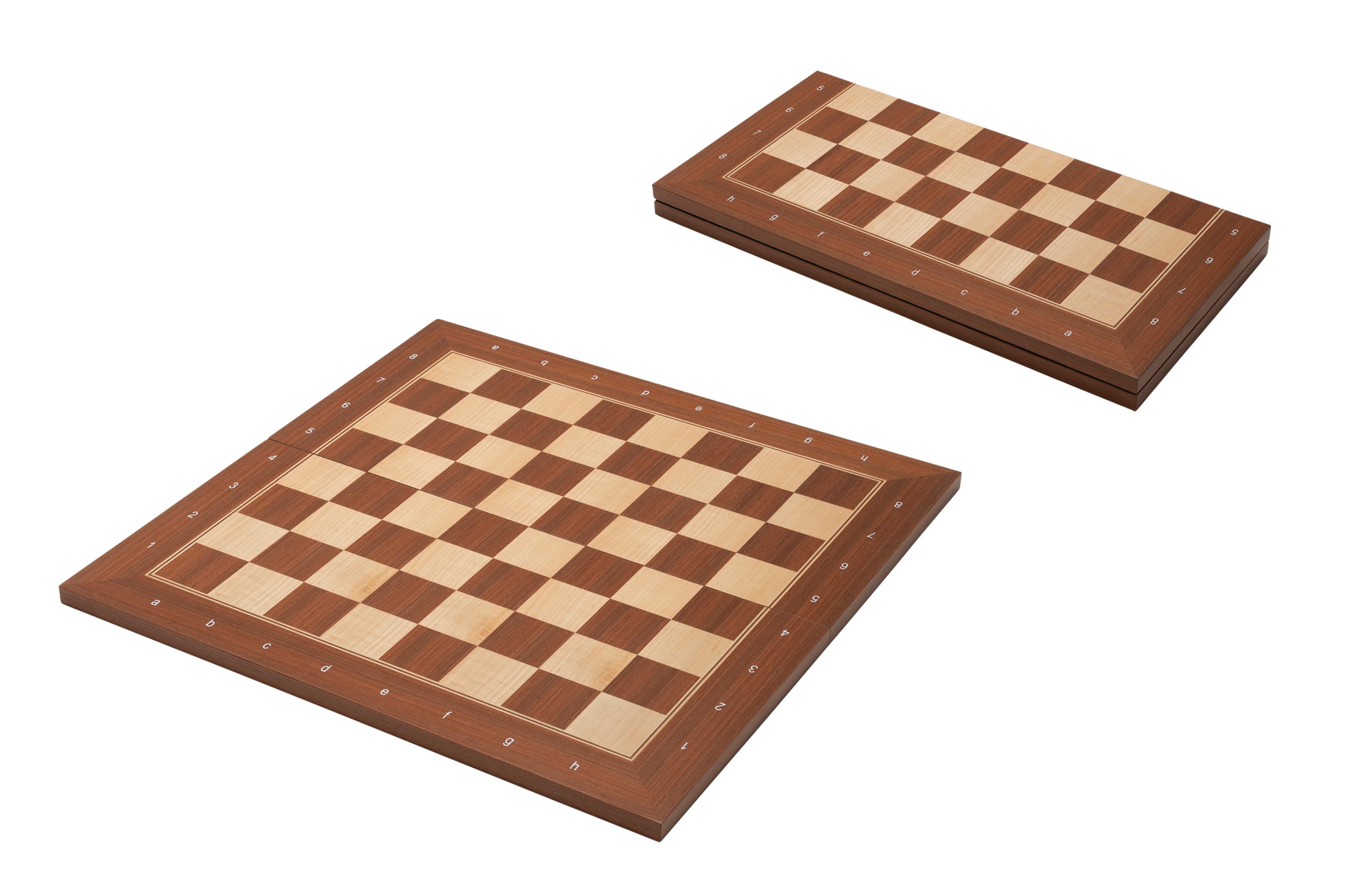 Chessboard London, foldable, field 50 mm, with numbers and letters