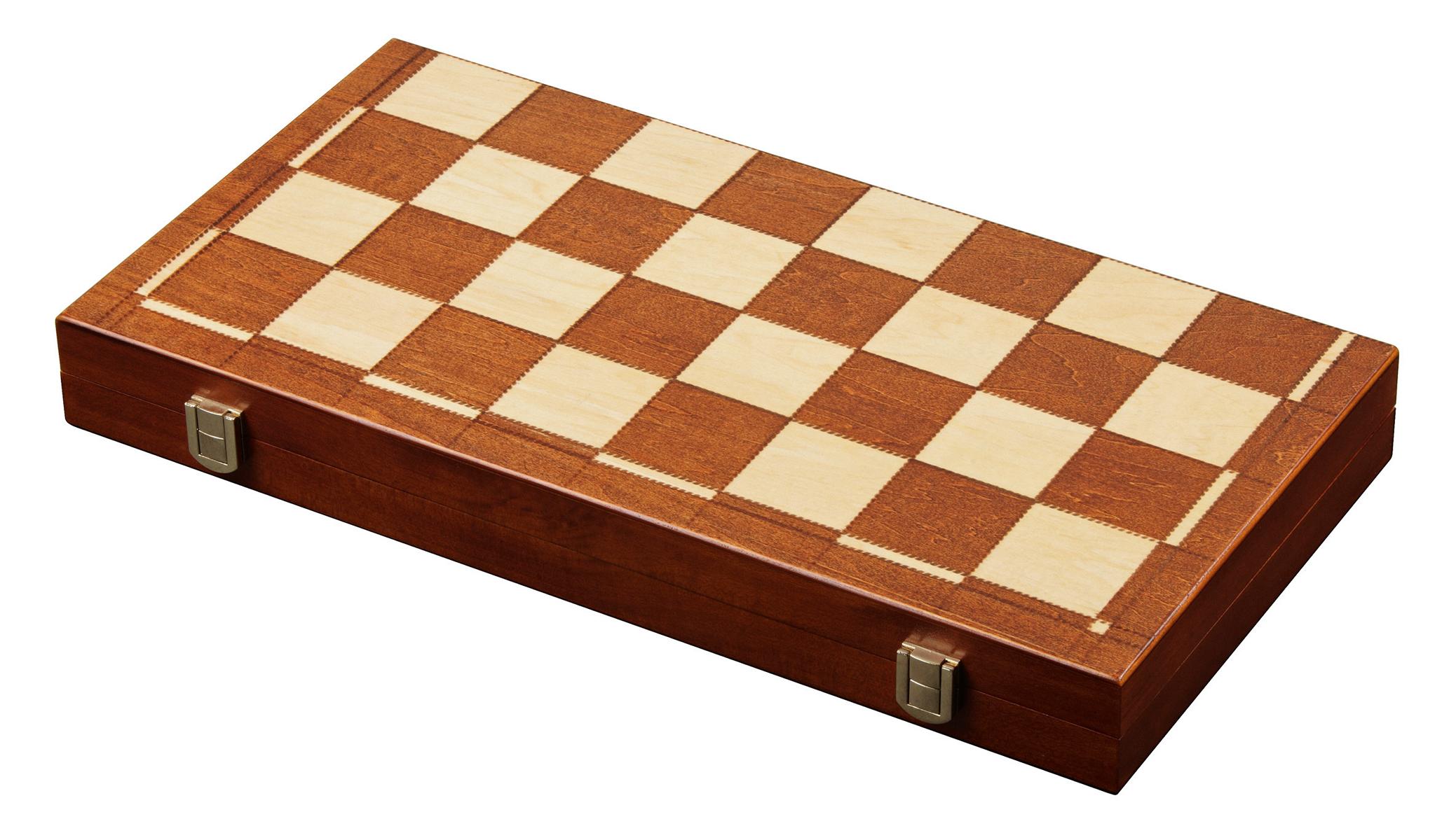 Schach Backgammon Dame Set, Feld 45 mm