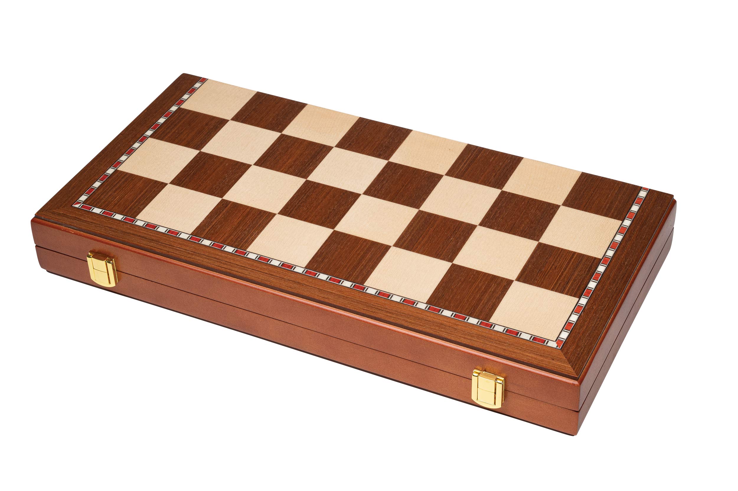 Chess Backgammon Checkers Set, field 42 mm, magnetic