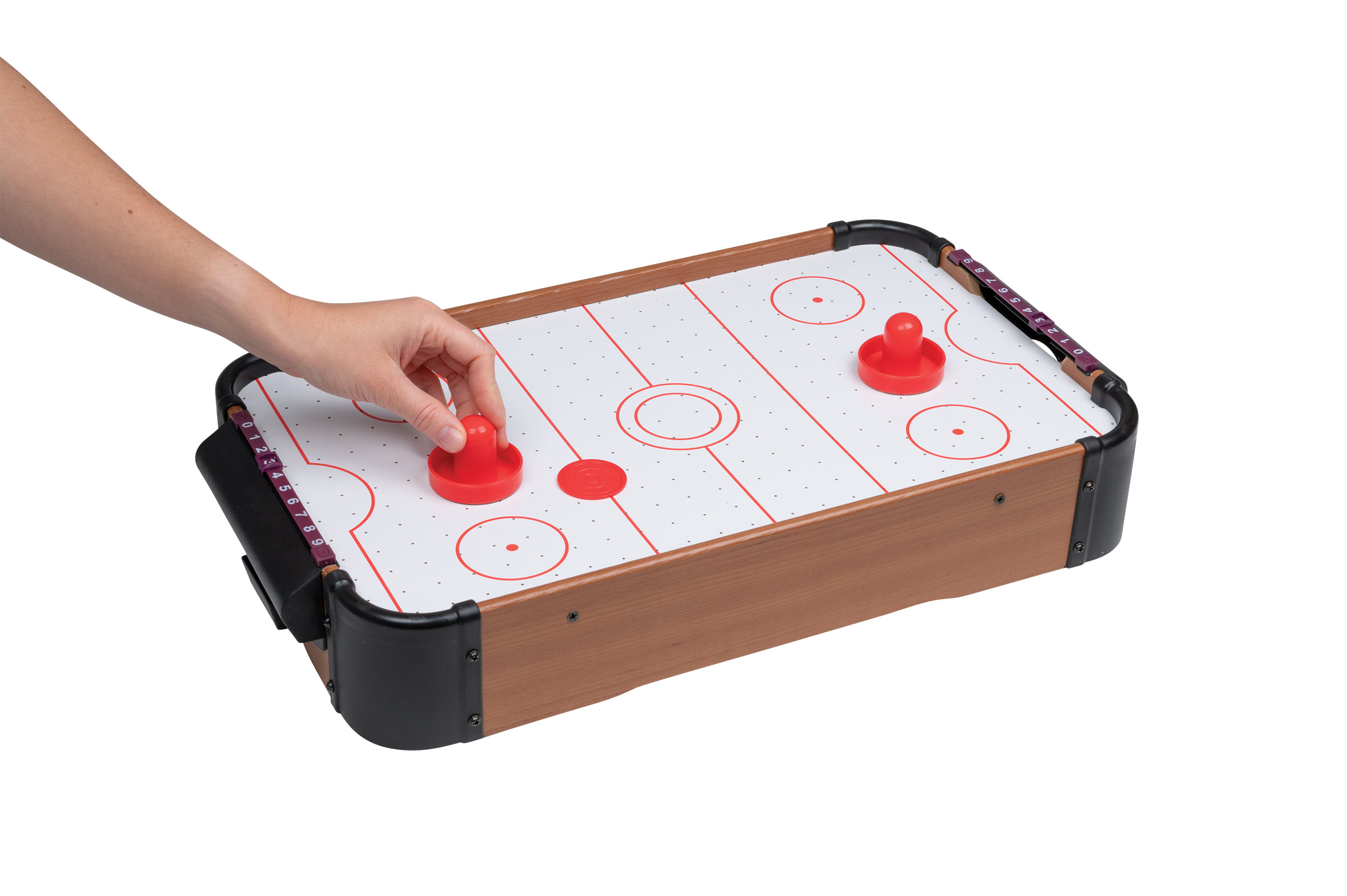 Air hockey, table game, with blower