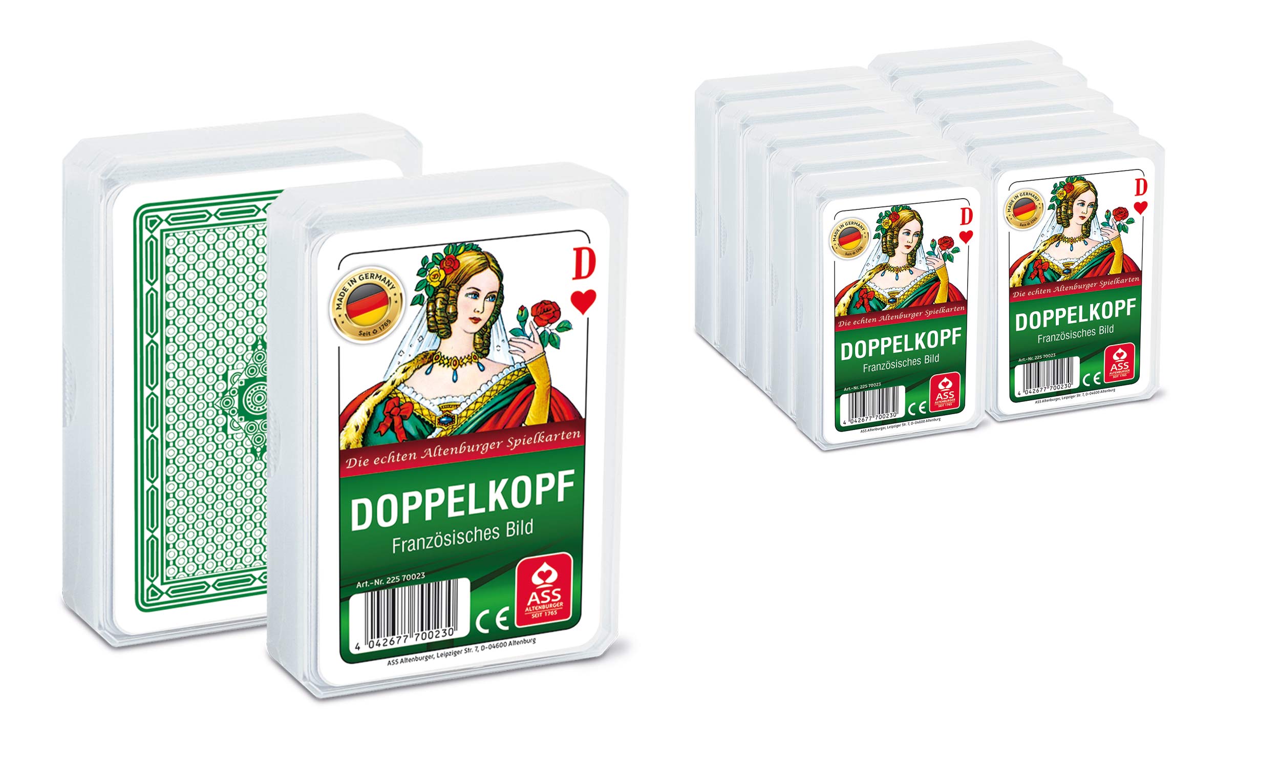 ASS, Doppelkopf französisches Bild,10er Packung