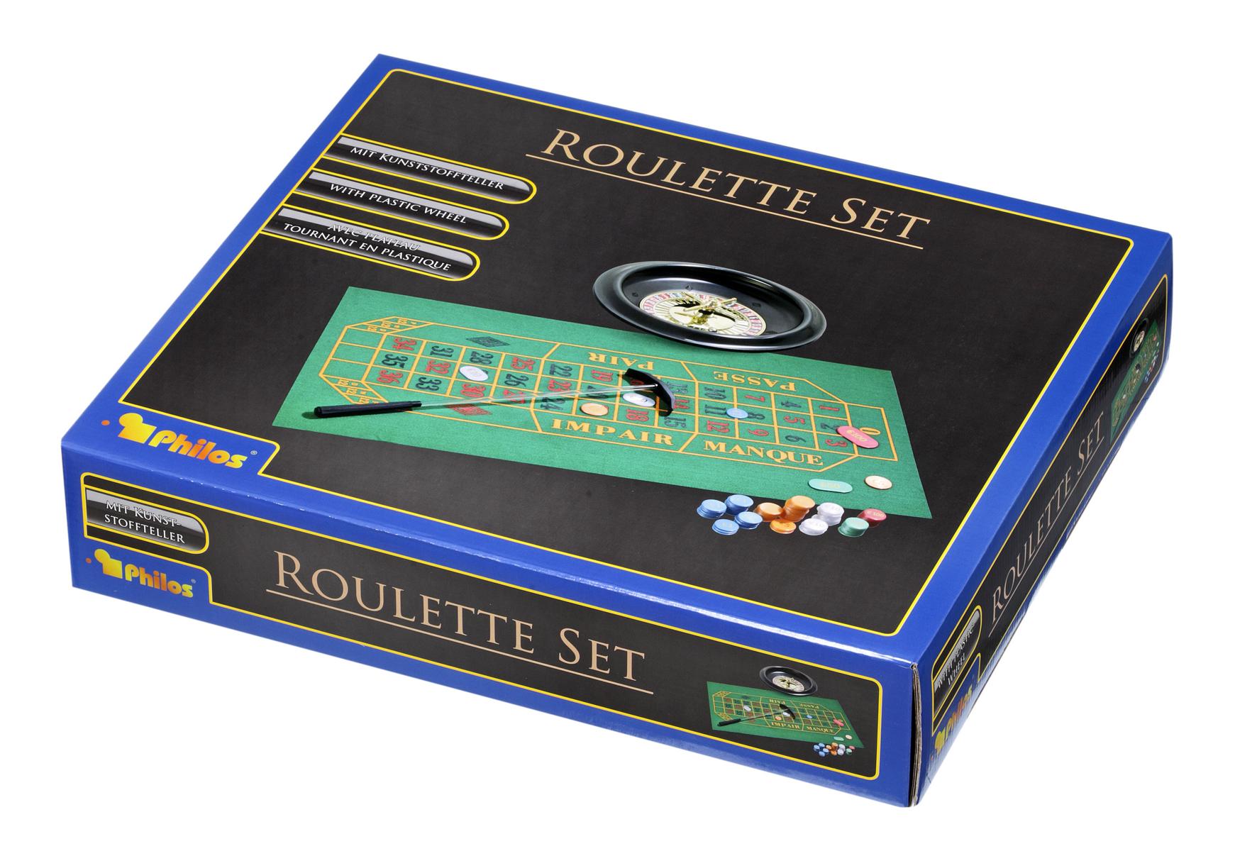 Roulette Set, Standard, mit Kunststoffteller