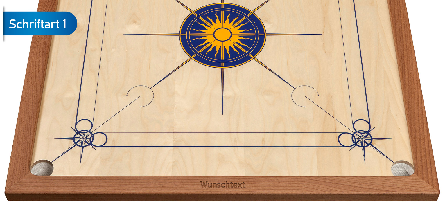 Carrom Standard, blau gelb