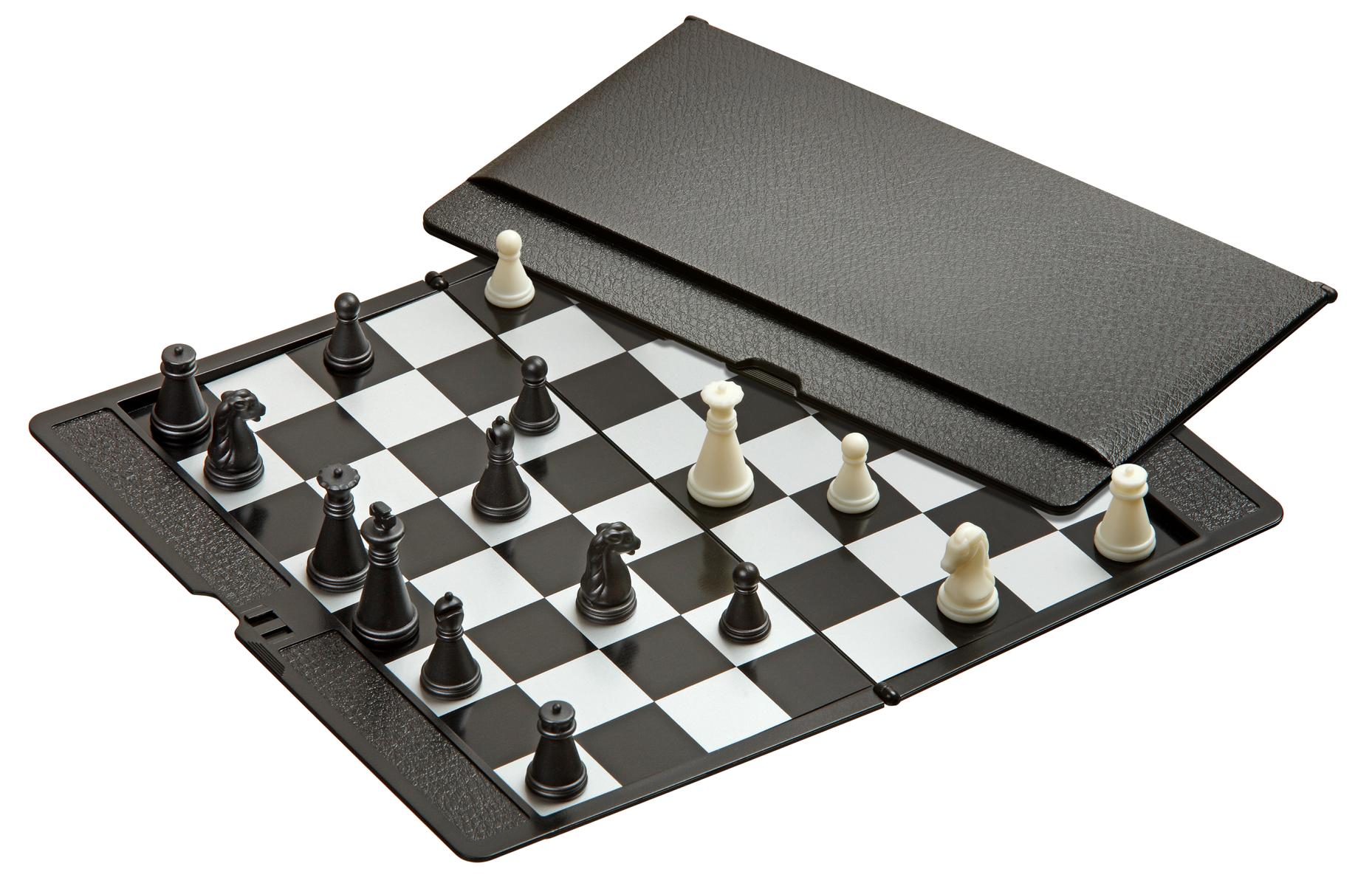 Schach, Kunststoff, Reisespiel, mit Schachfiguren, magnetisch