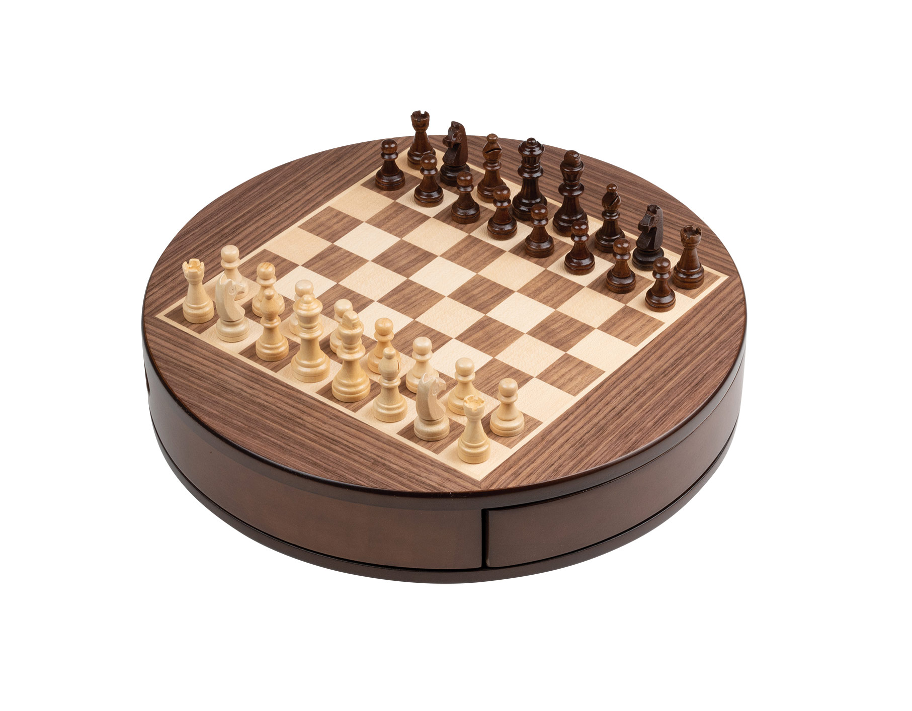 Chess cassette, rounded, field 25 mm, magnetic