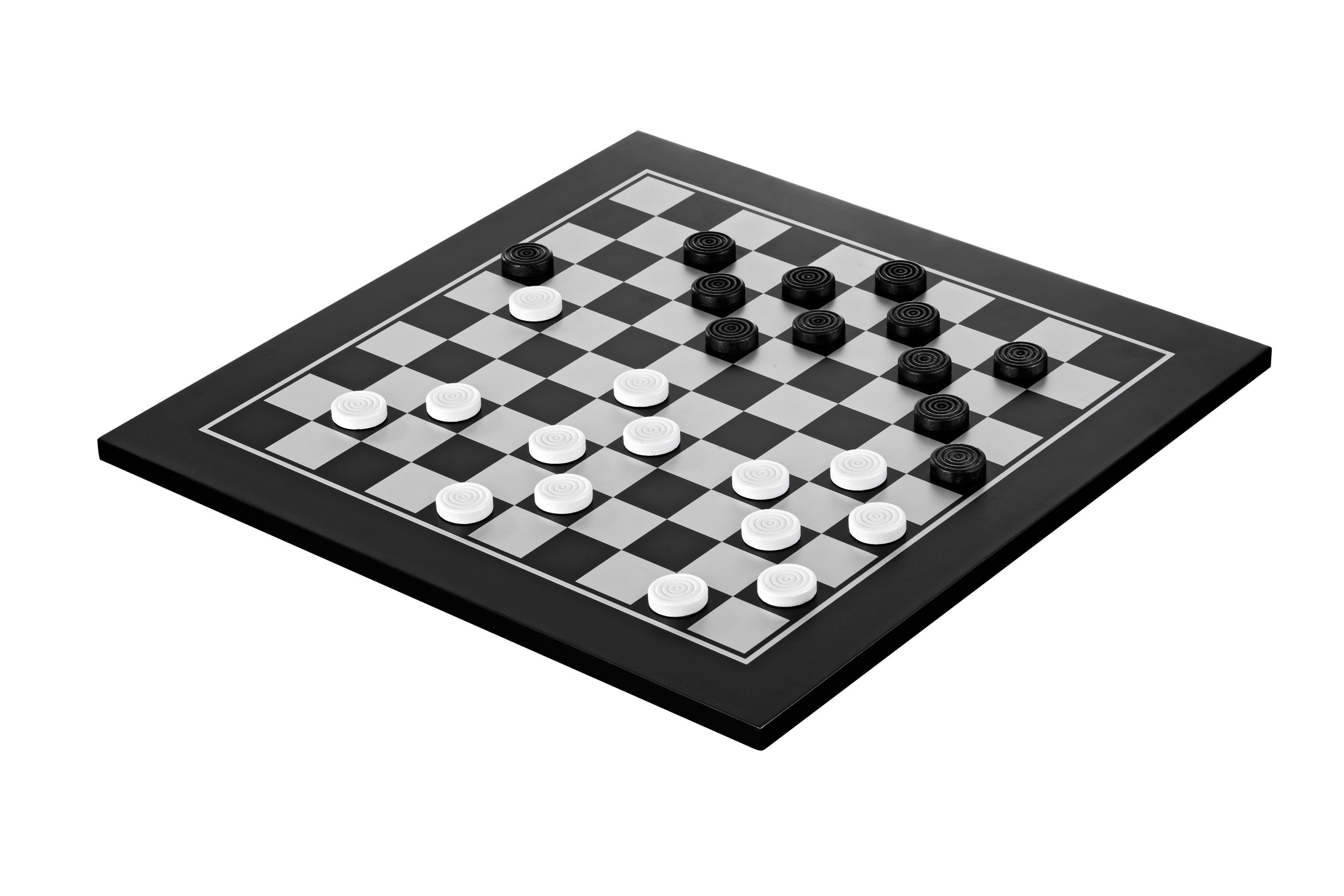 Schach Dame Set, schwarz, Feld 40 mm