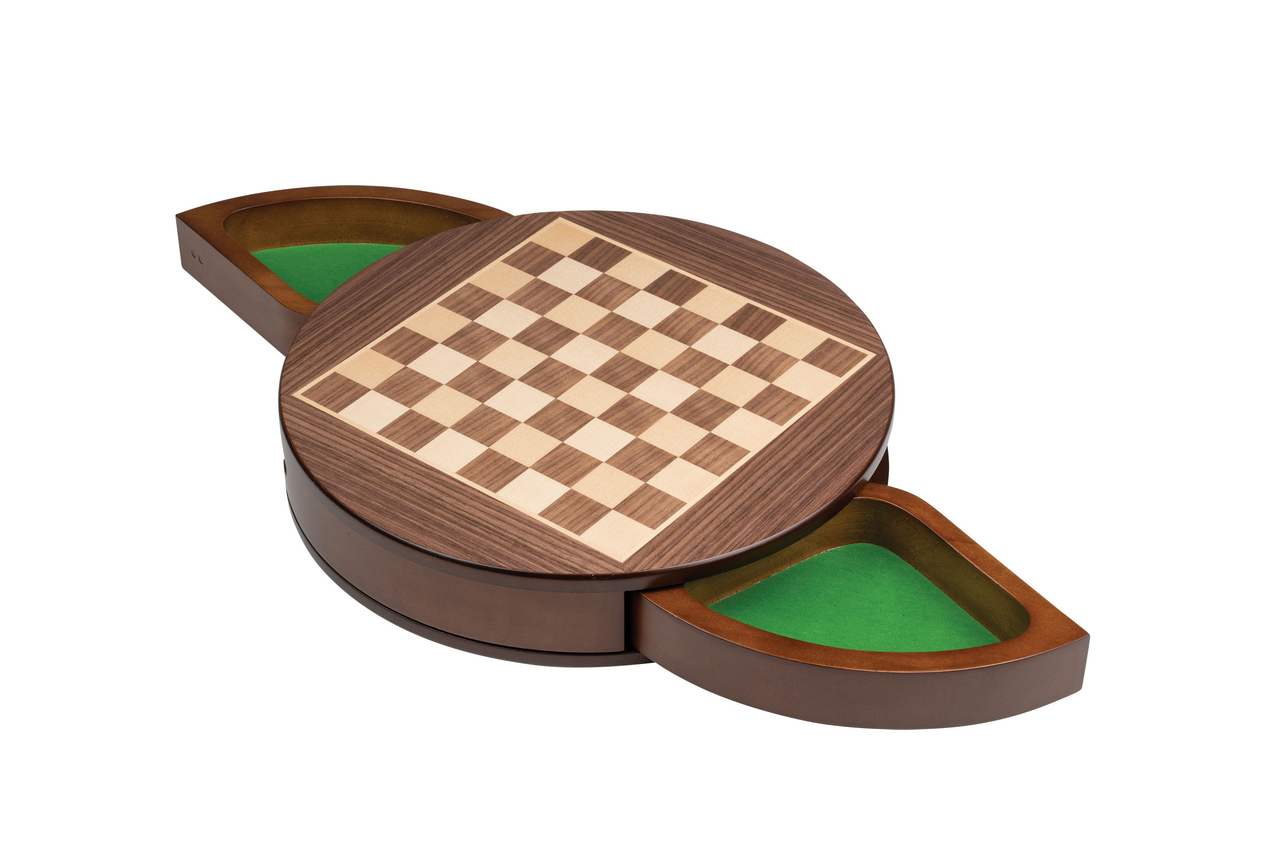 Chess cassette, rounded, field 25 mm, magnetic