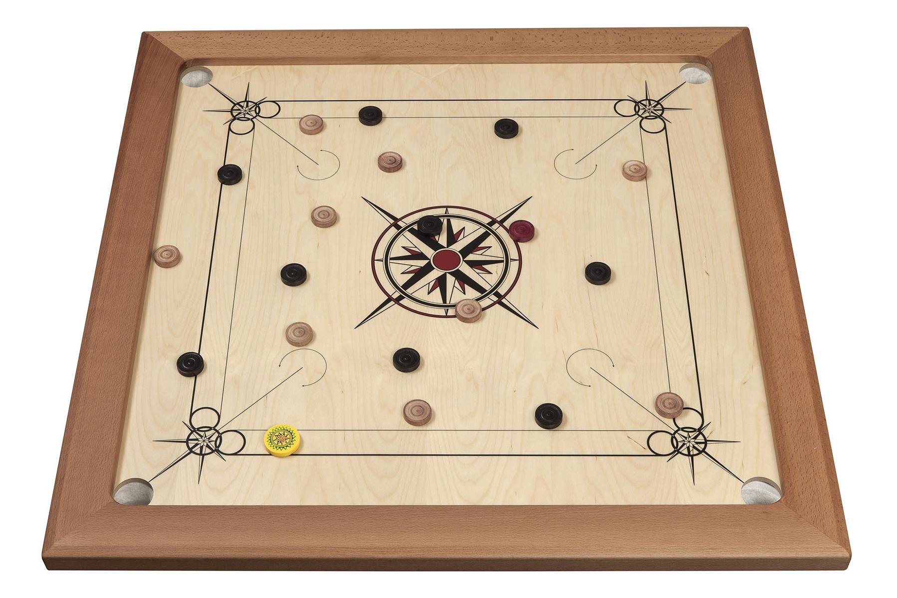 Carrom Top Class, schwarz rot