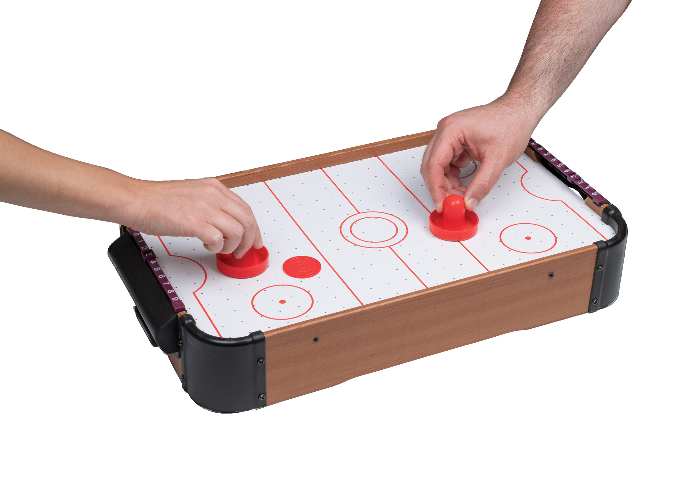 Air hockey, table game, with blower